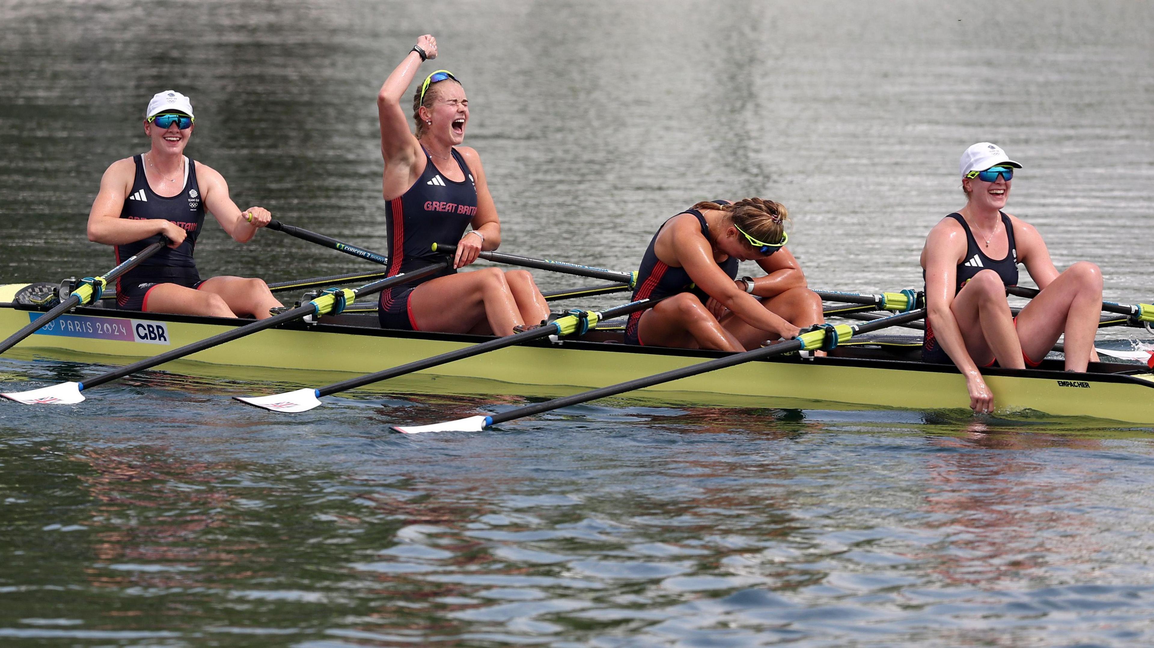 Hannah Scott celebrates