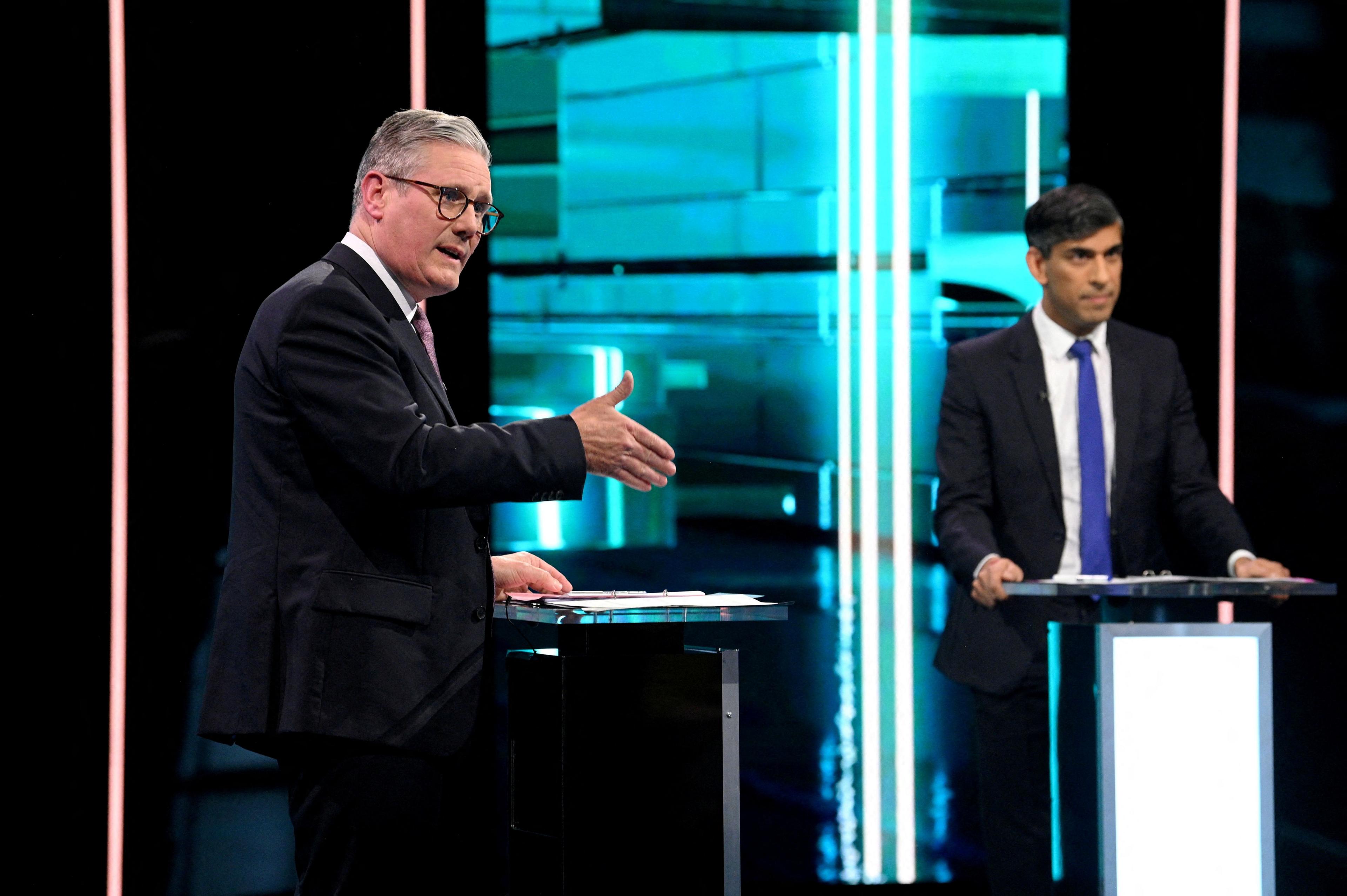 Sir Keir Starmer (left) and Rishi Sunak