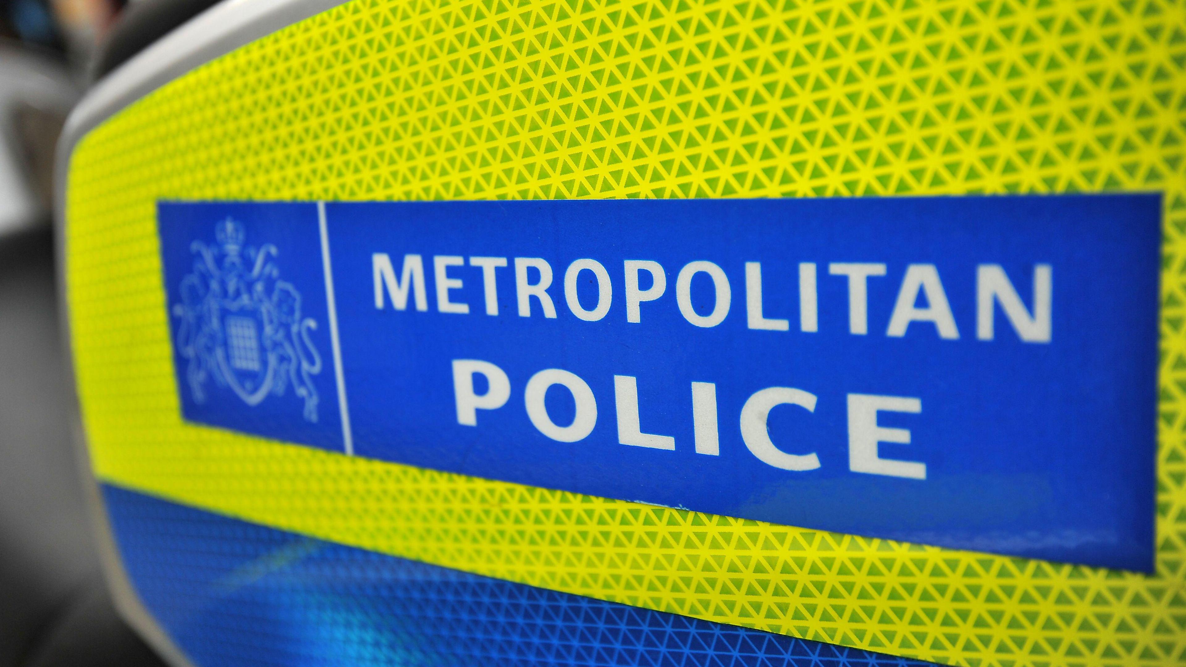 A general view of a Metropolitan Police sign