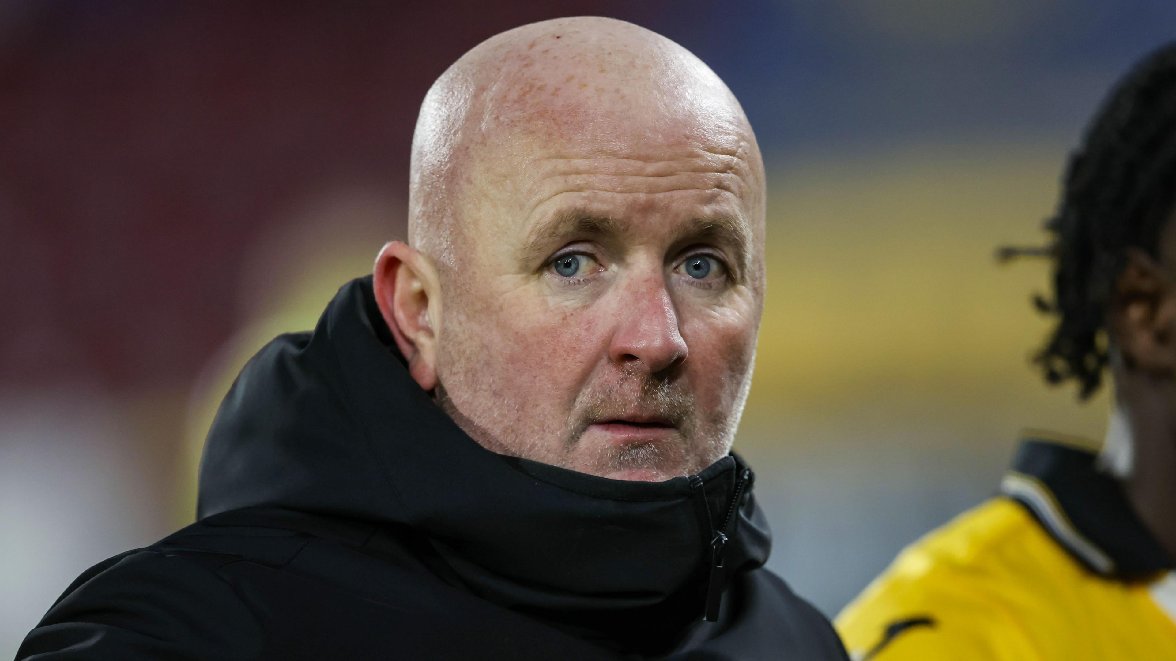David Martindale looks dejected during Livingston's defeat by Hearts