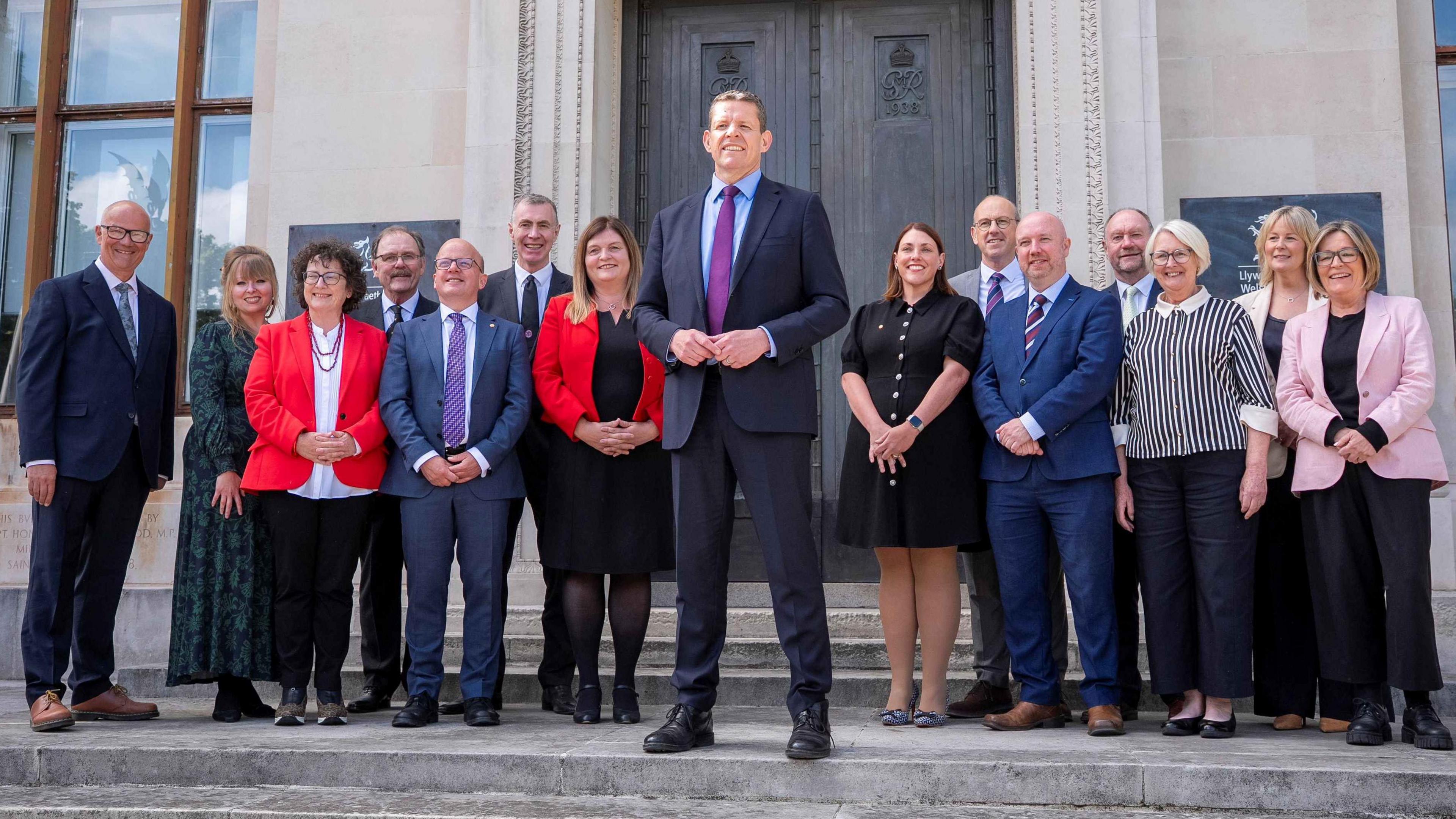 Rhun ap Iorwerth successful  the mediate  flanked by furniture  ministers