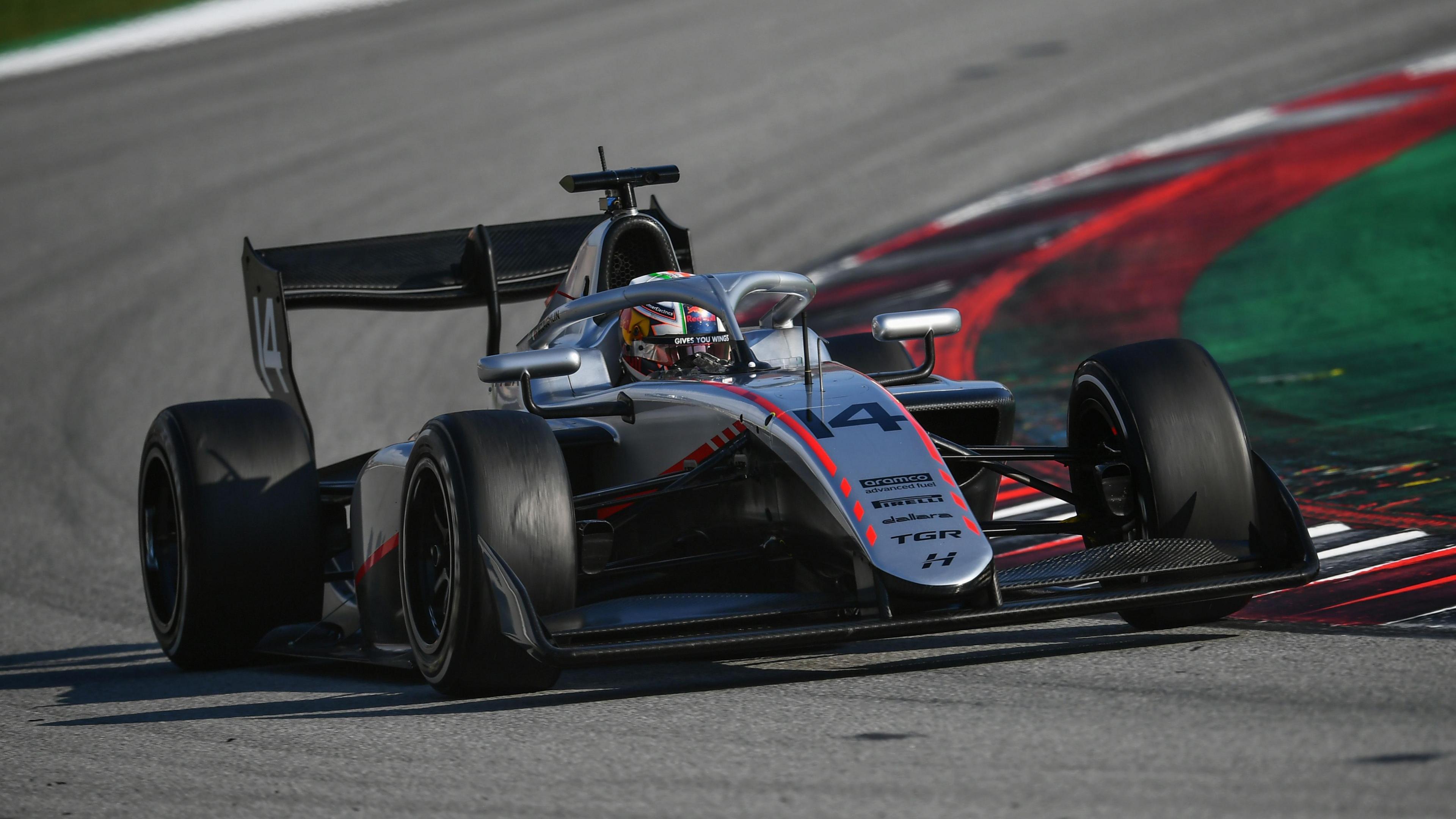 Fionn McLaughlin in Formula 3 testing