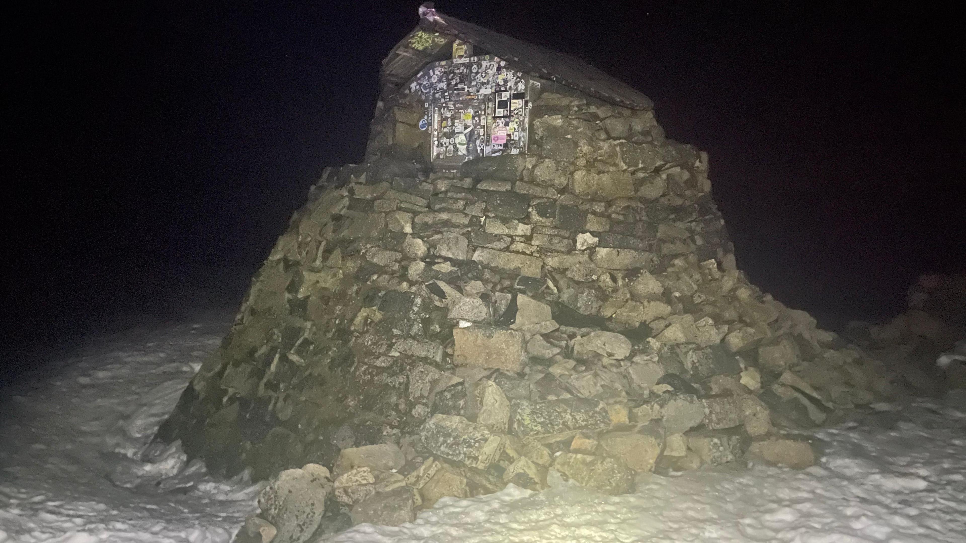 A shelter on Ben Nevis