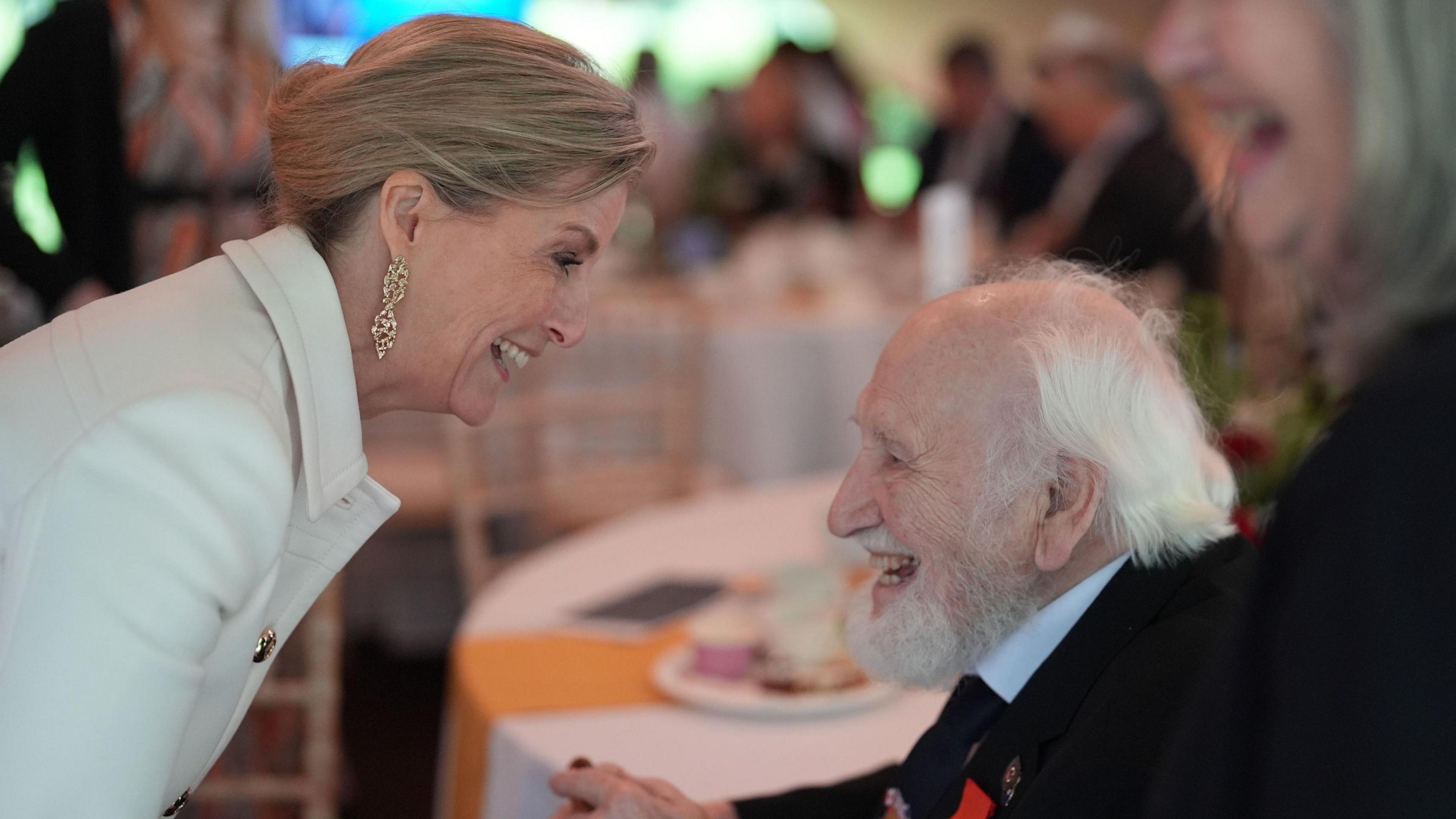 The Duchess of Edinburgh meets a D-Day veteran