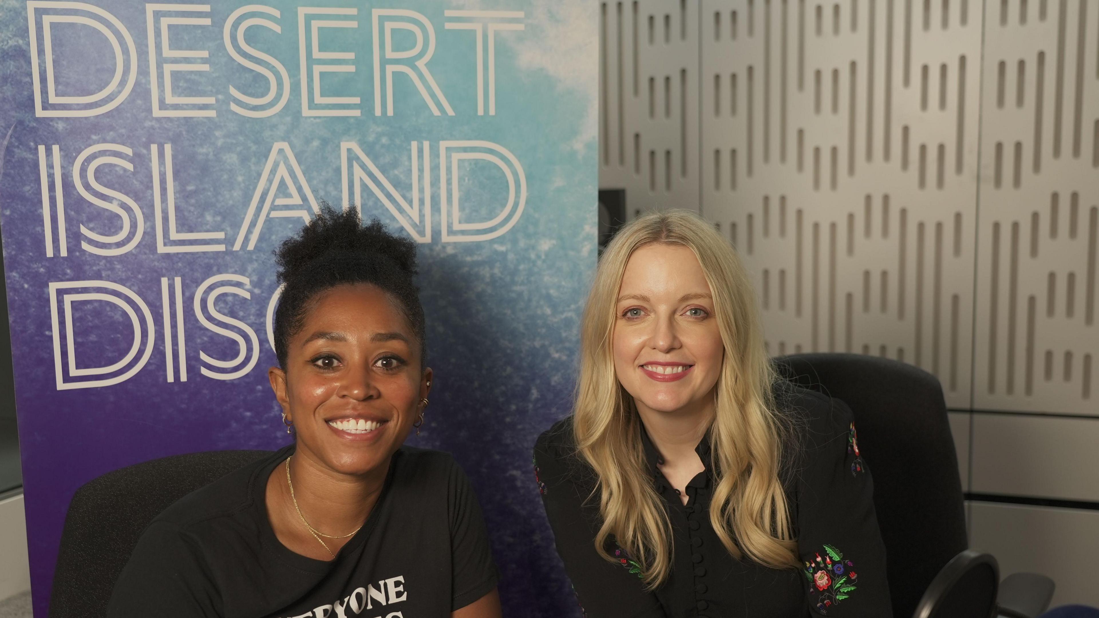 Ebony Rainford-Brent and Desert Island Discs presenter Lauren Laverne