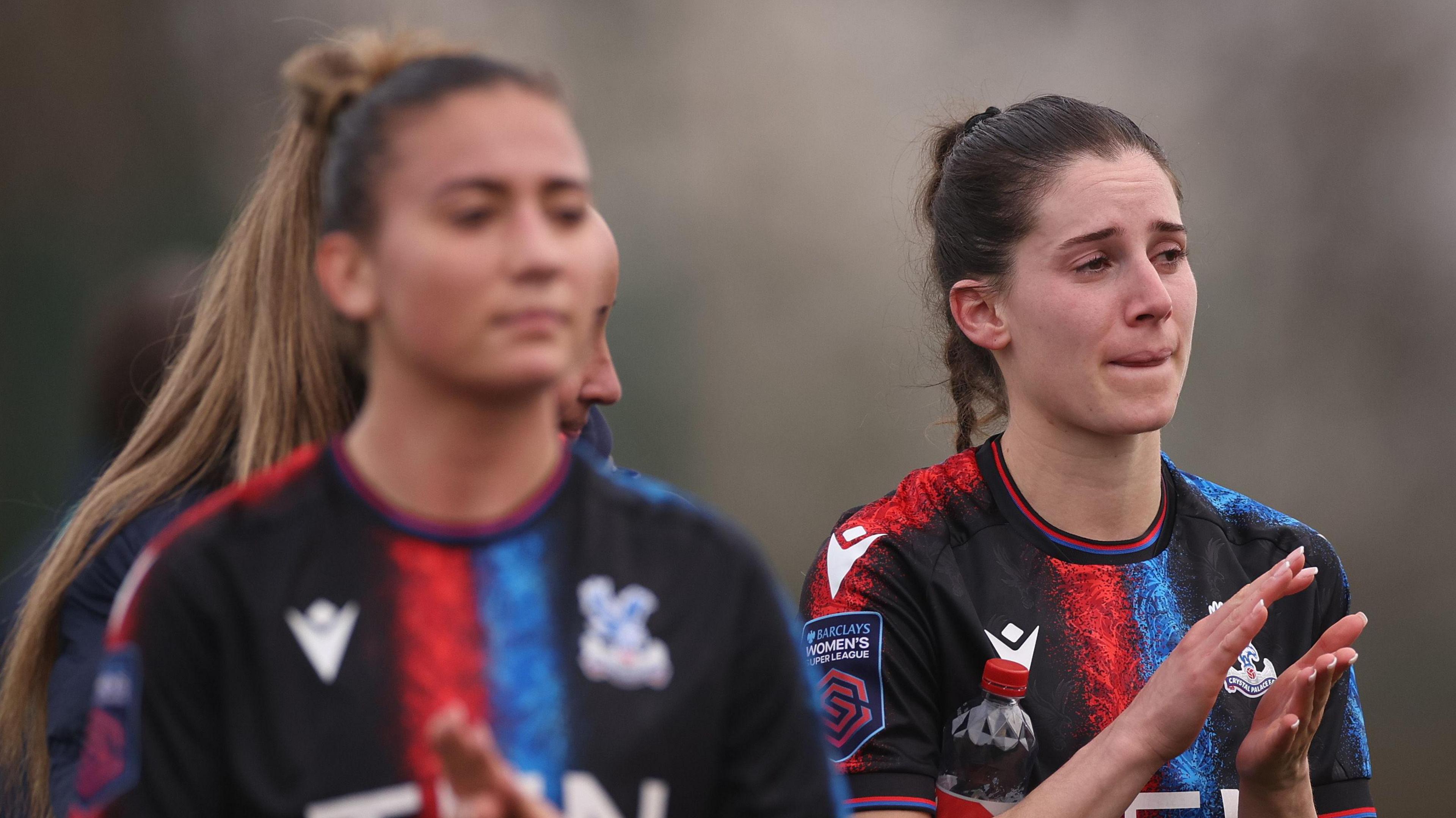 Crystal Palace players look dejected