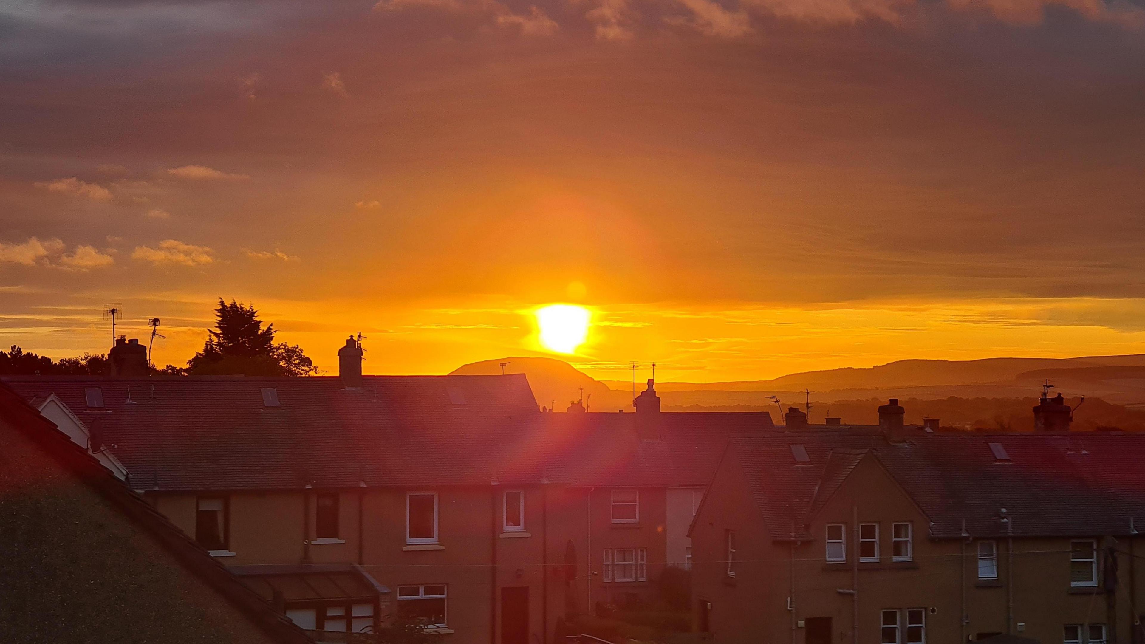 Sunrise from East Lothian