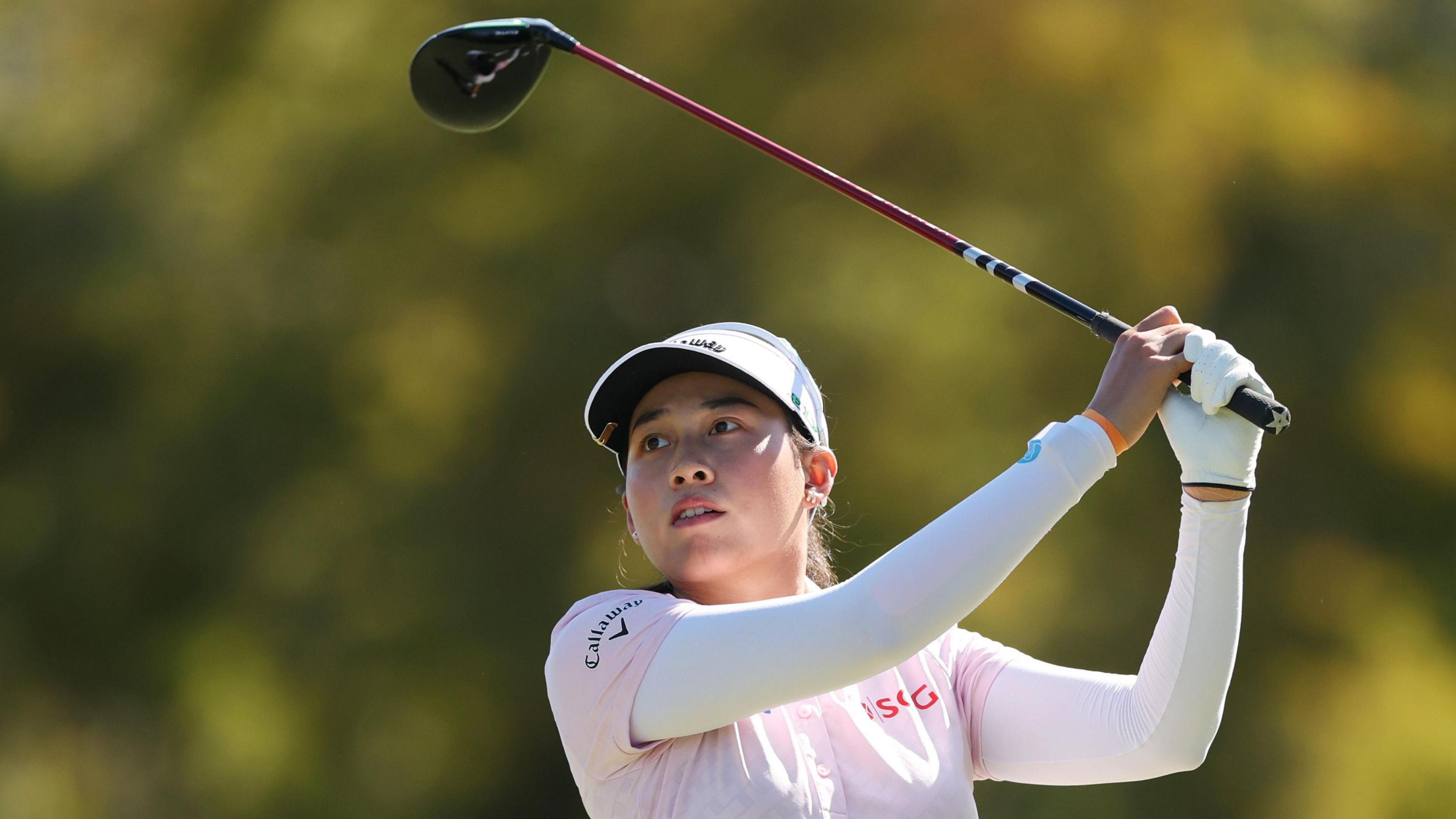 Jeeno Thitikul in action at the CME Group Tour Championship