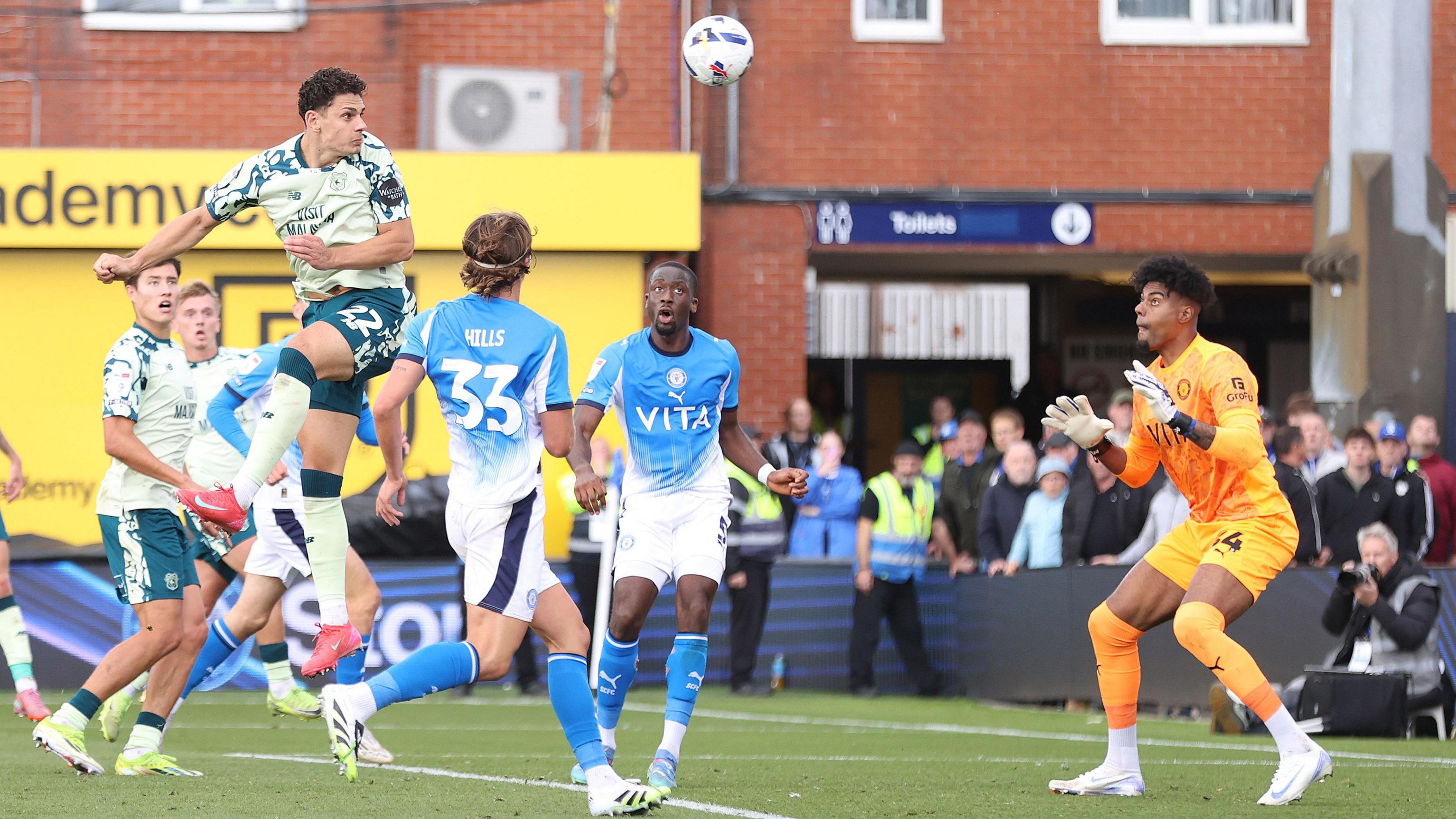 Yousef Salech heads Cardiff level