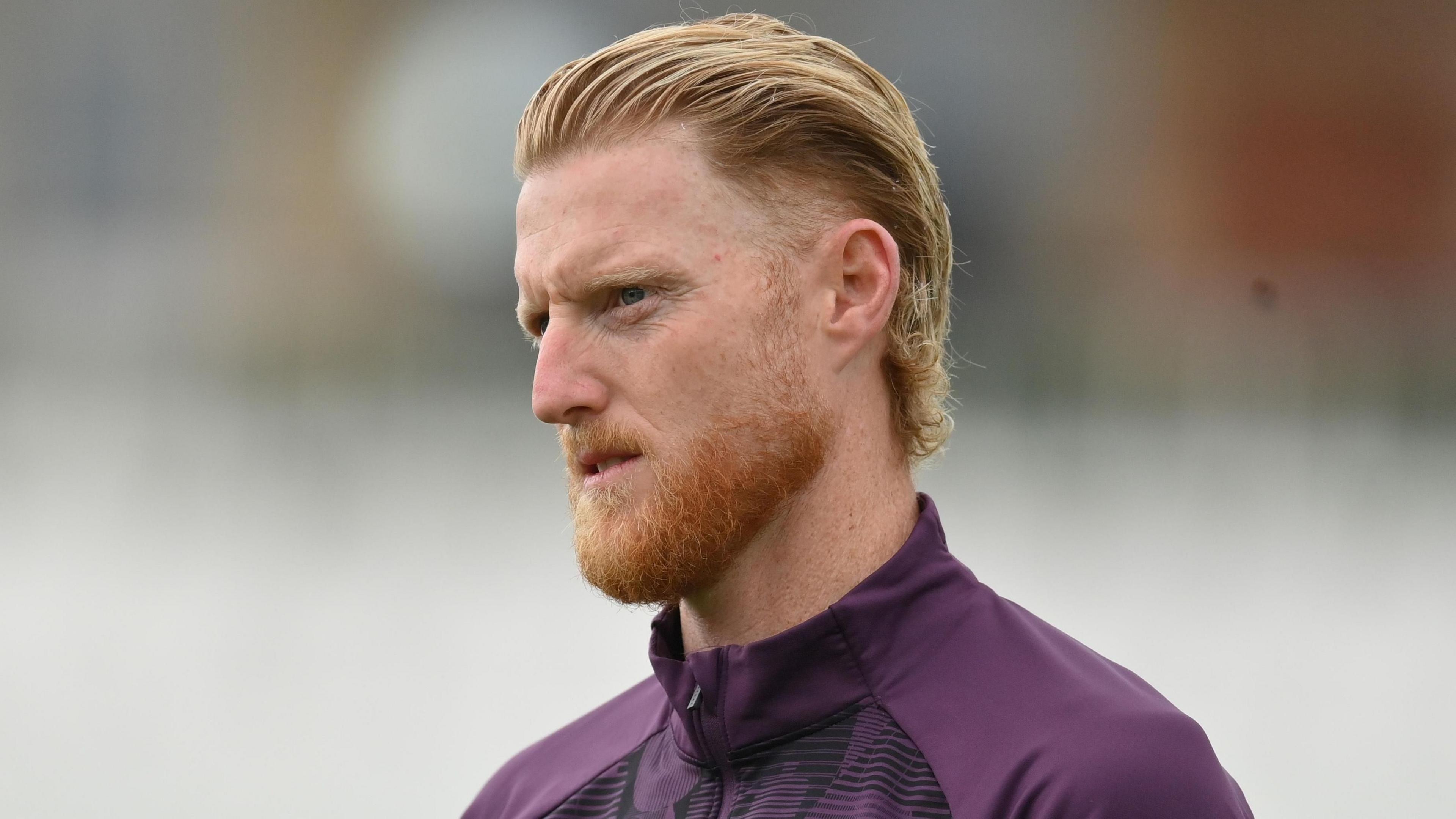 England's Ben Stokes during a training session