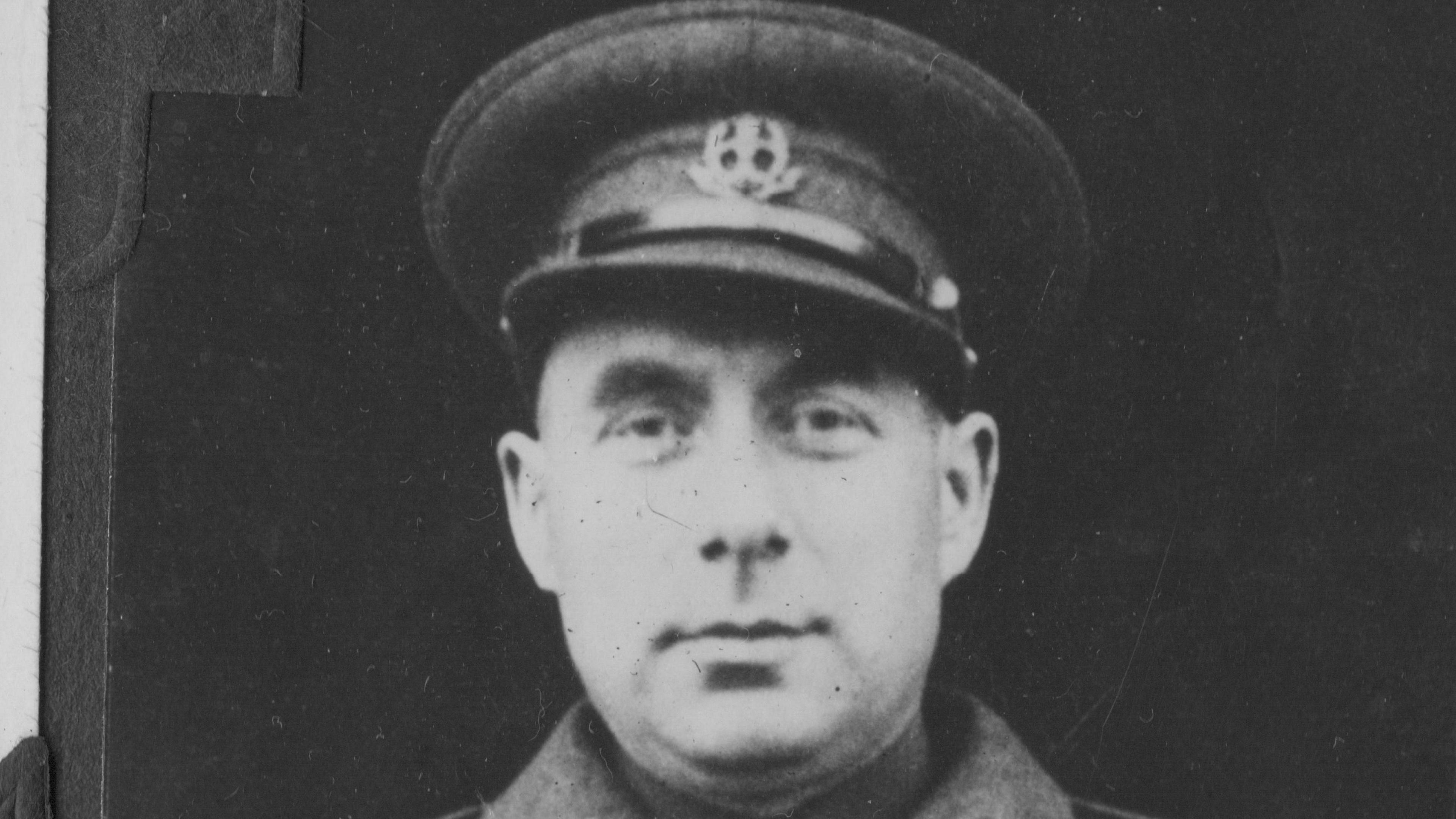 Arthur Elvin in his military uniform