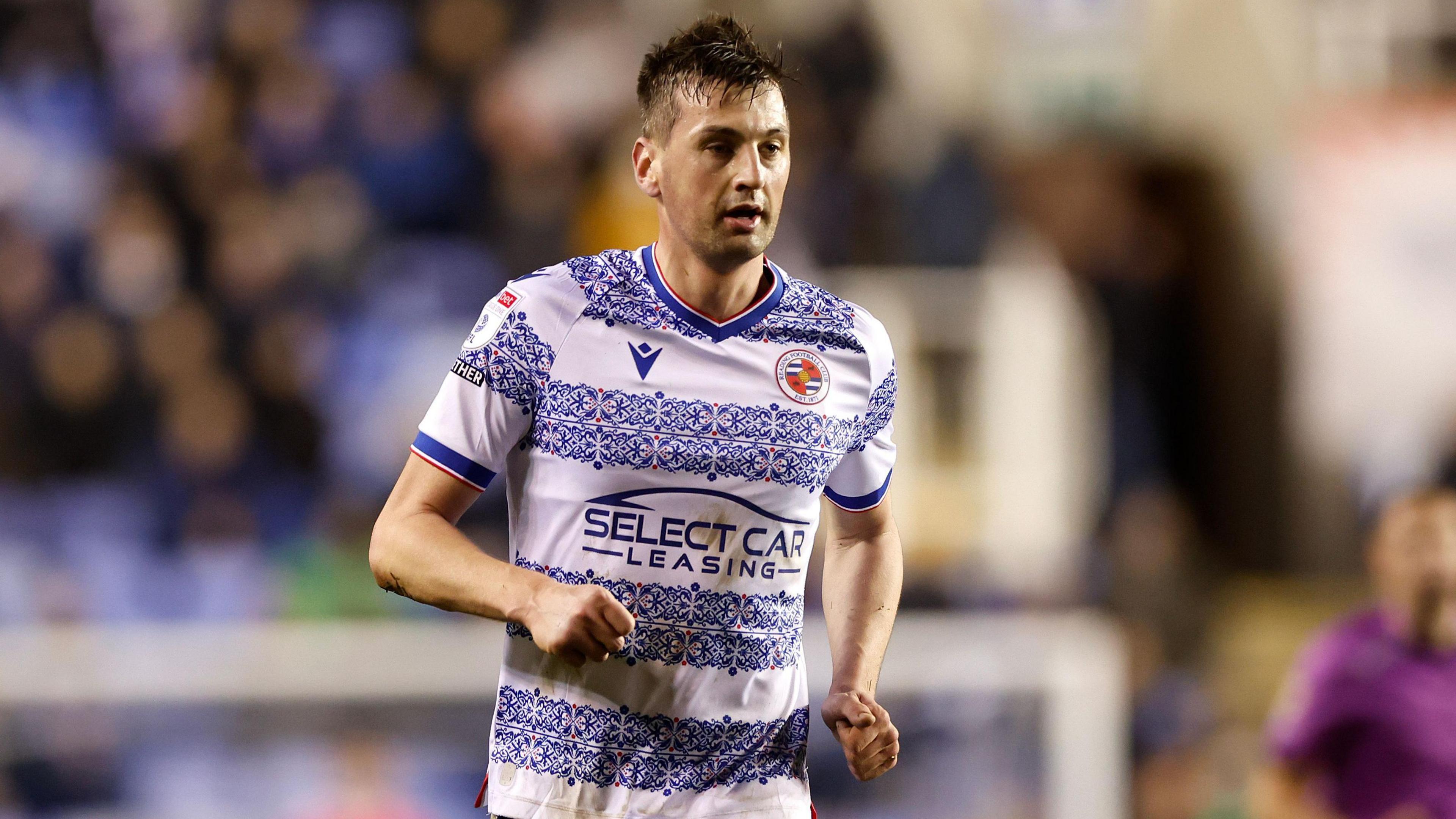 Reading defender Paudie O'Connor in action for his side