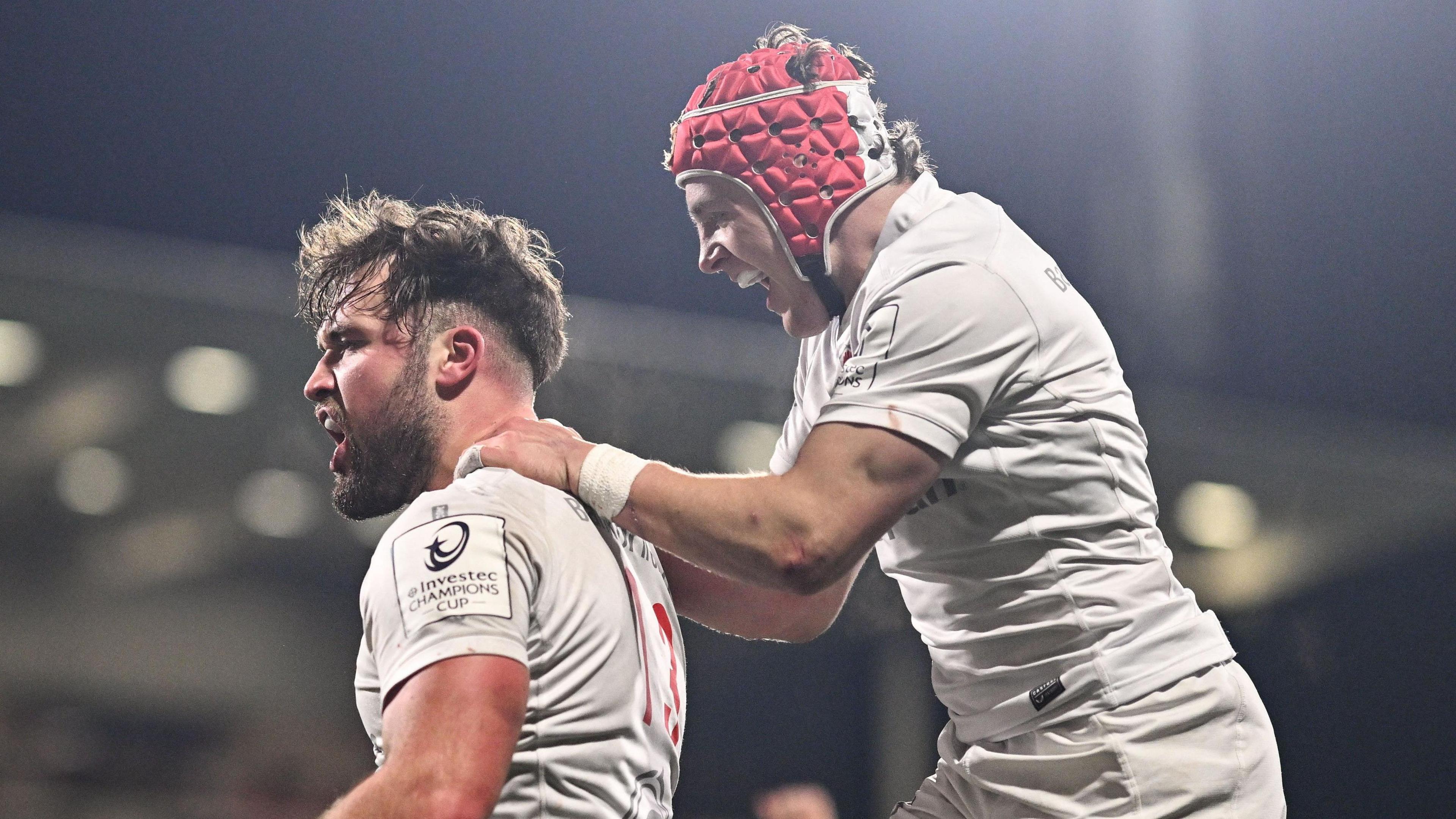 Ben Carson and Mike Lowry celebrate for Ulster