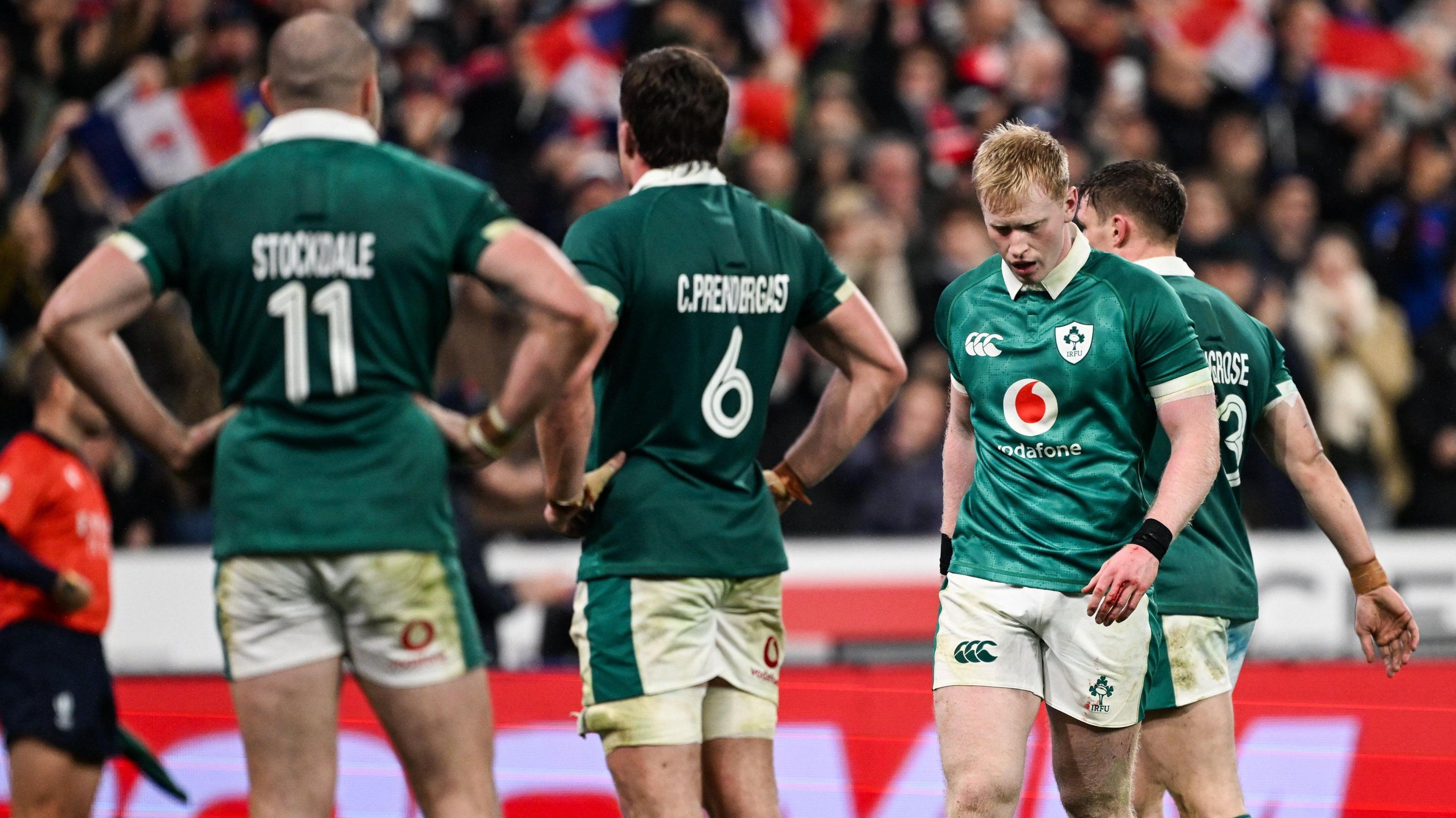 Jamie Osborne looks dejected