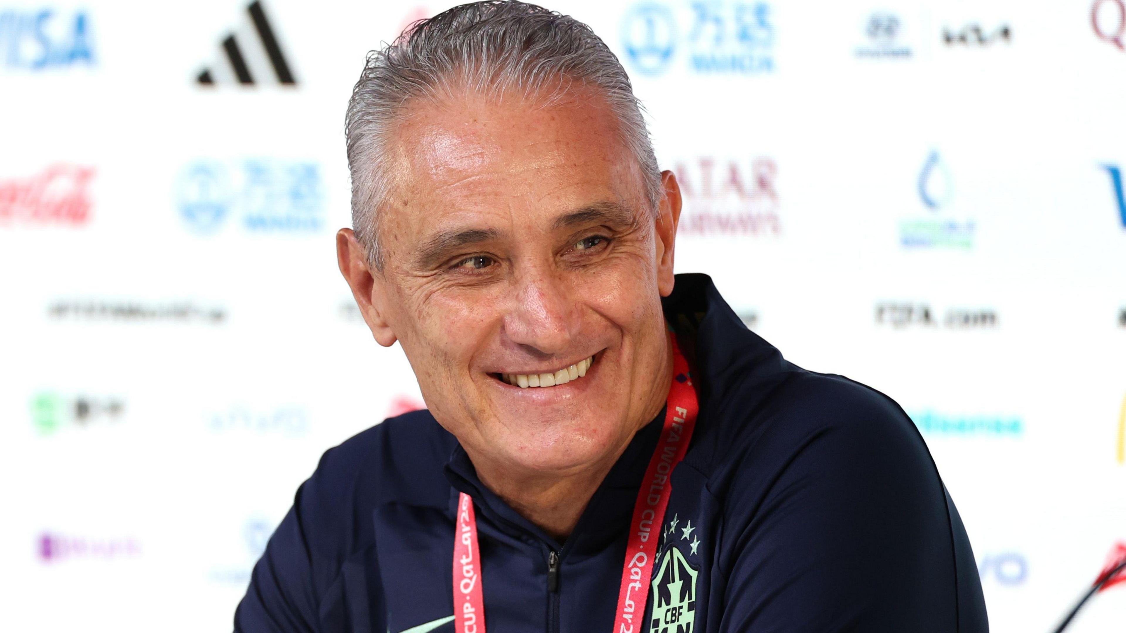 Brazil head coach Tite during the 2022 Fifa World Cup in Qatar.