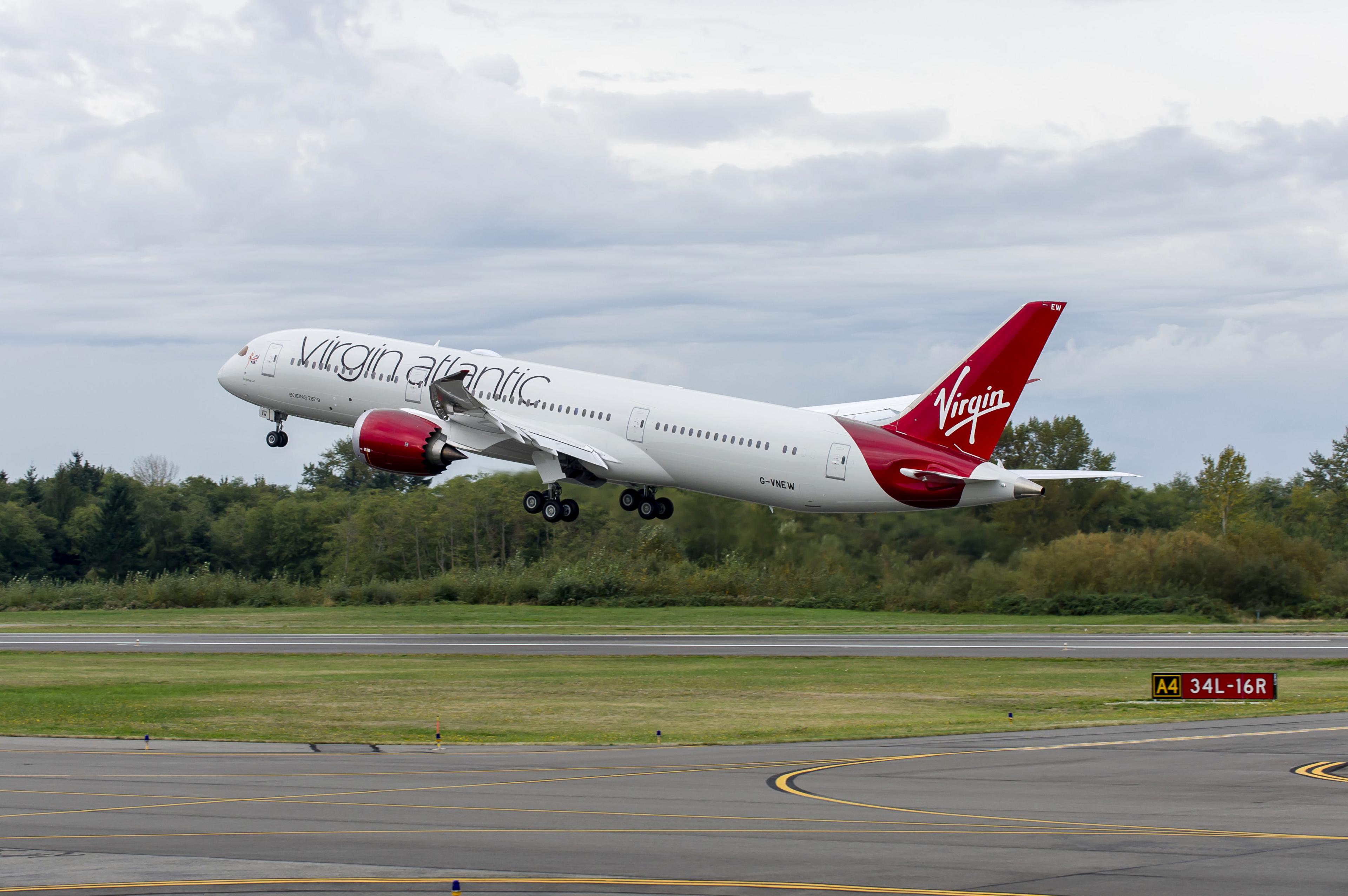 Virgin Atlantic plane