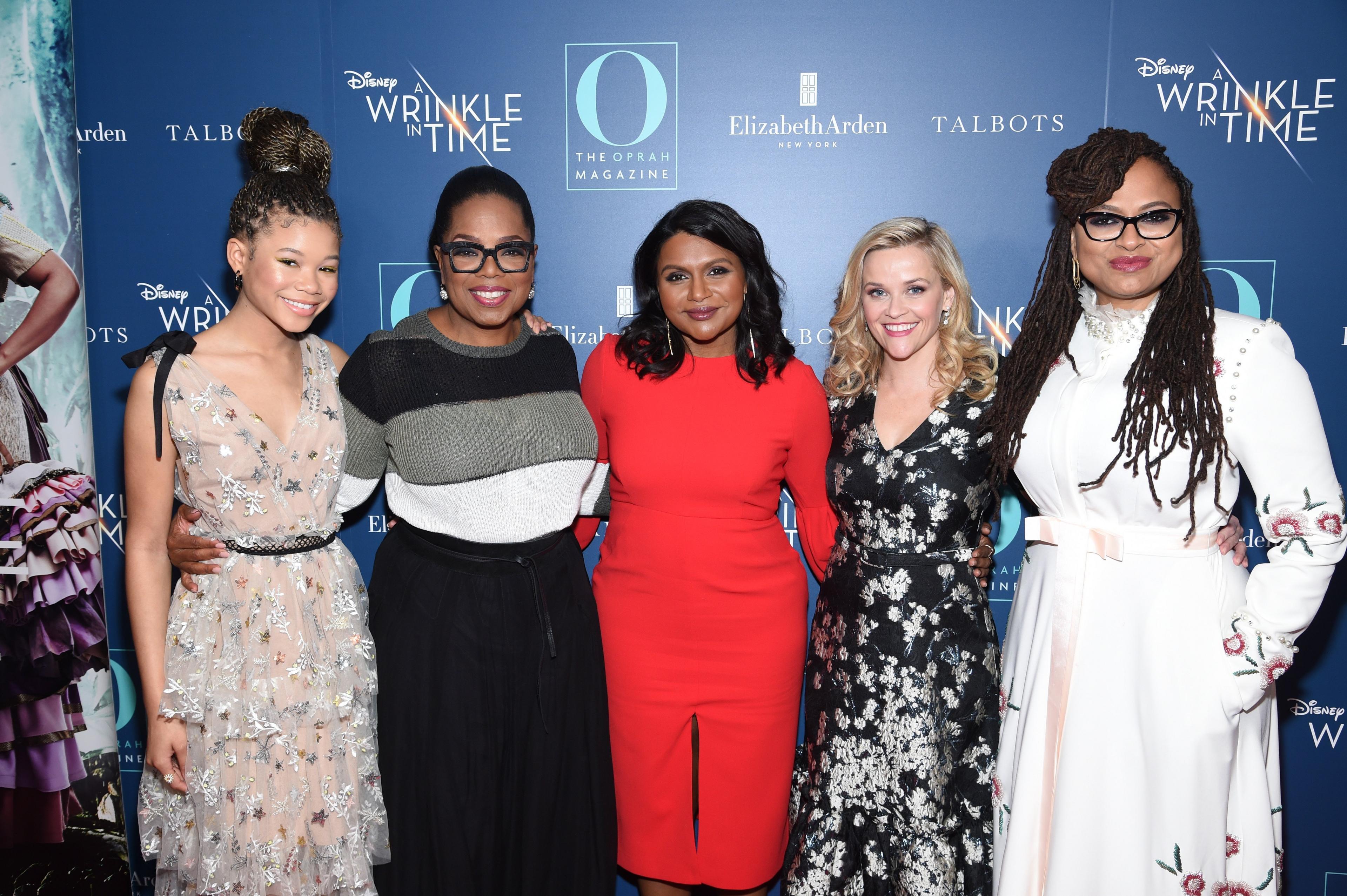 The cast and crew of A Wrinkle in Time