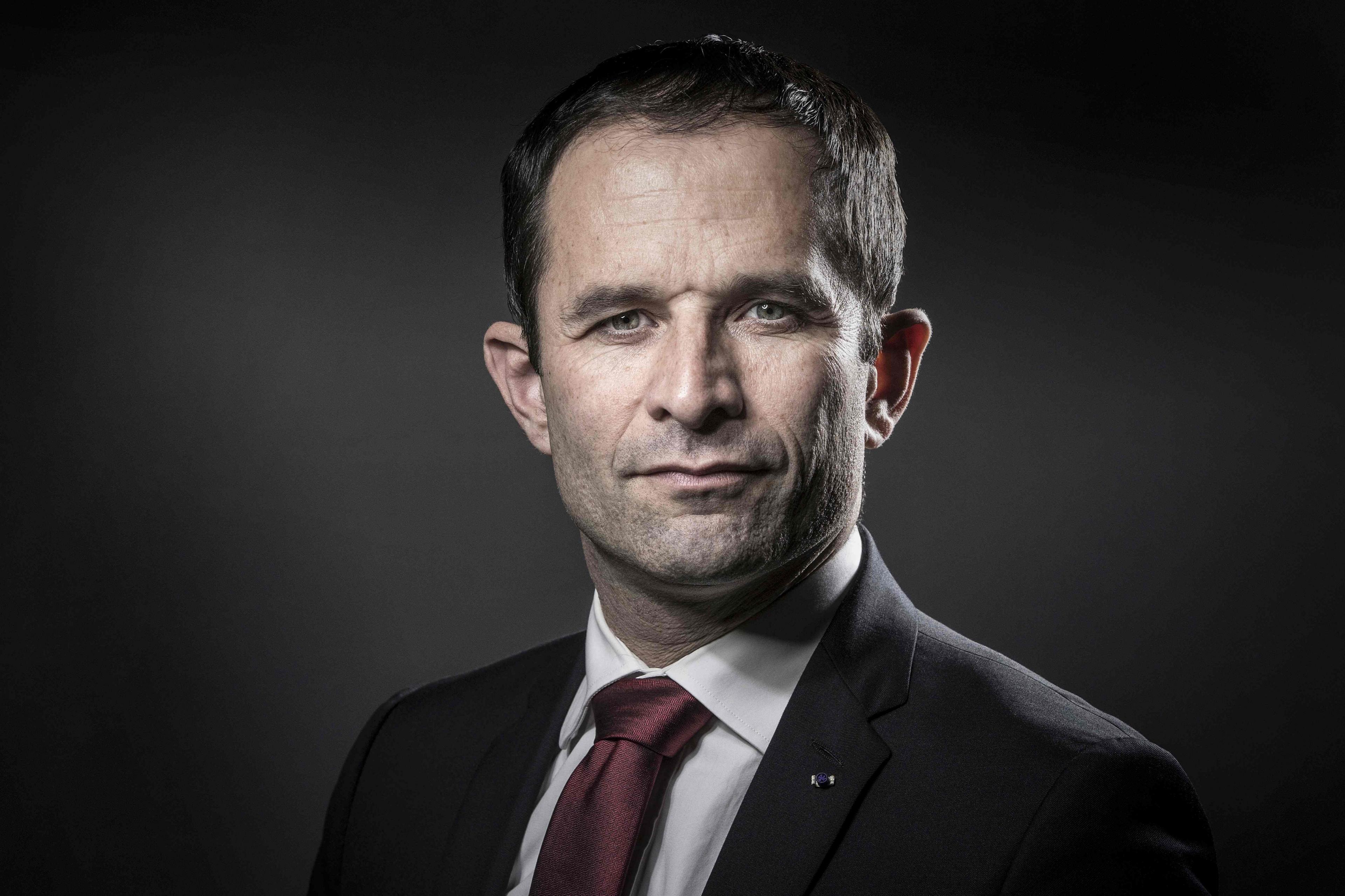 Left-wing politician Benoit Hamon