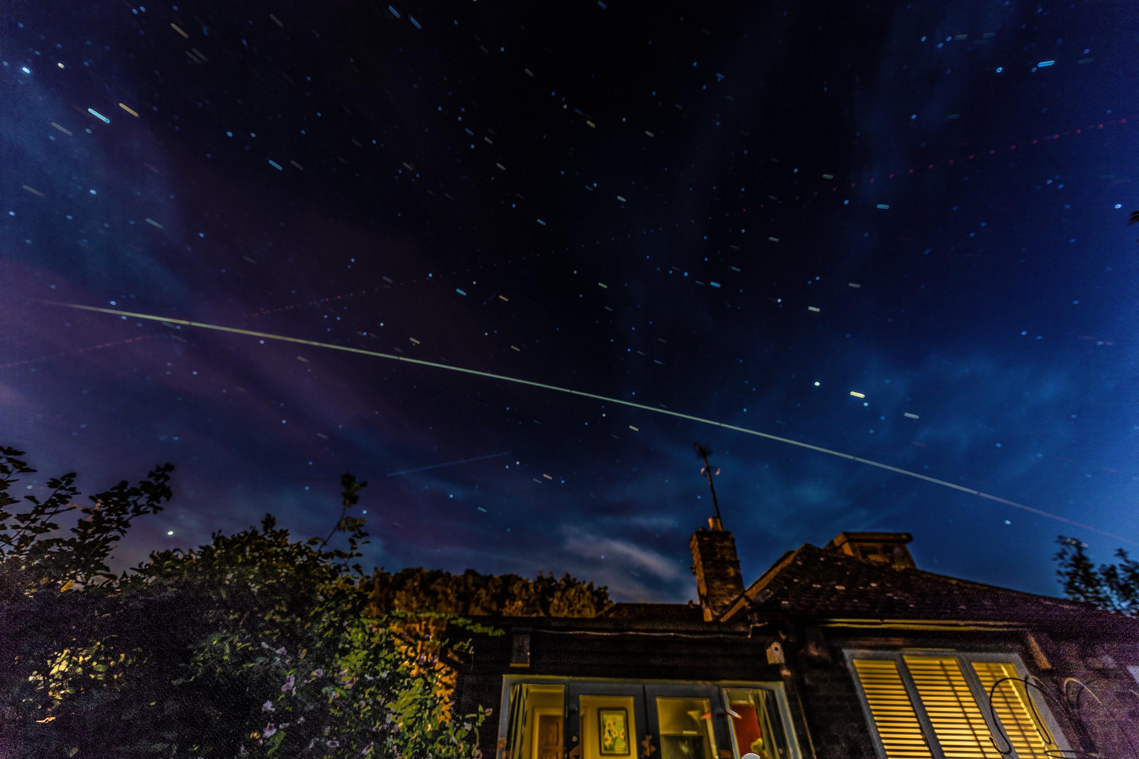 The International Space Station passing over Oxfordshire