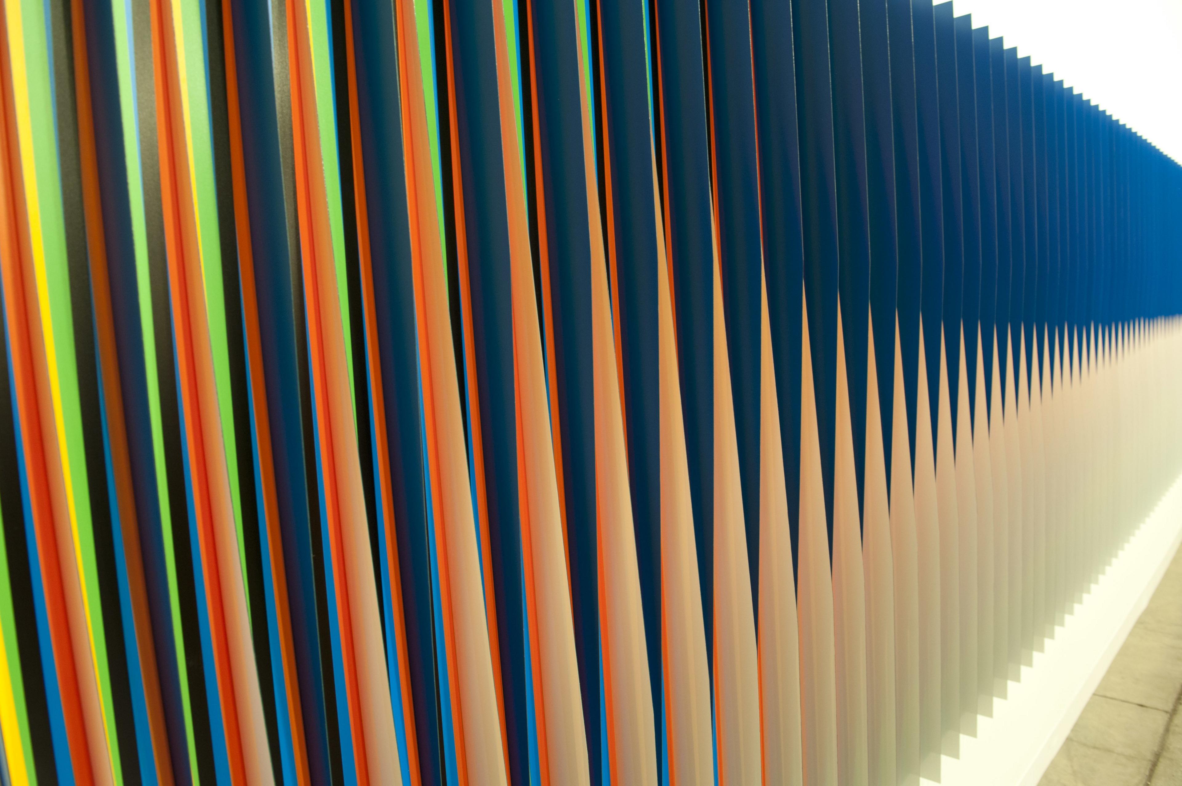 A work by Carlos Cruz Diez displayed at Art Basel Miami Beach 2012