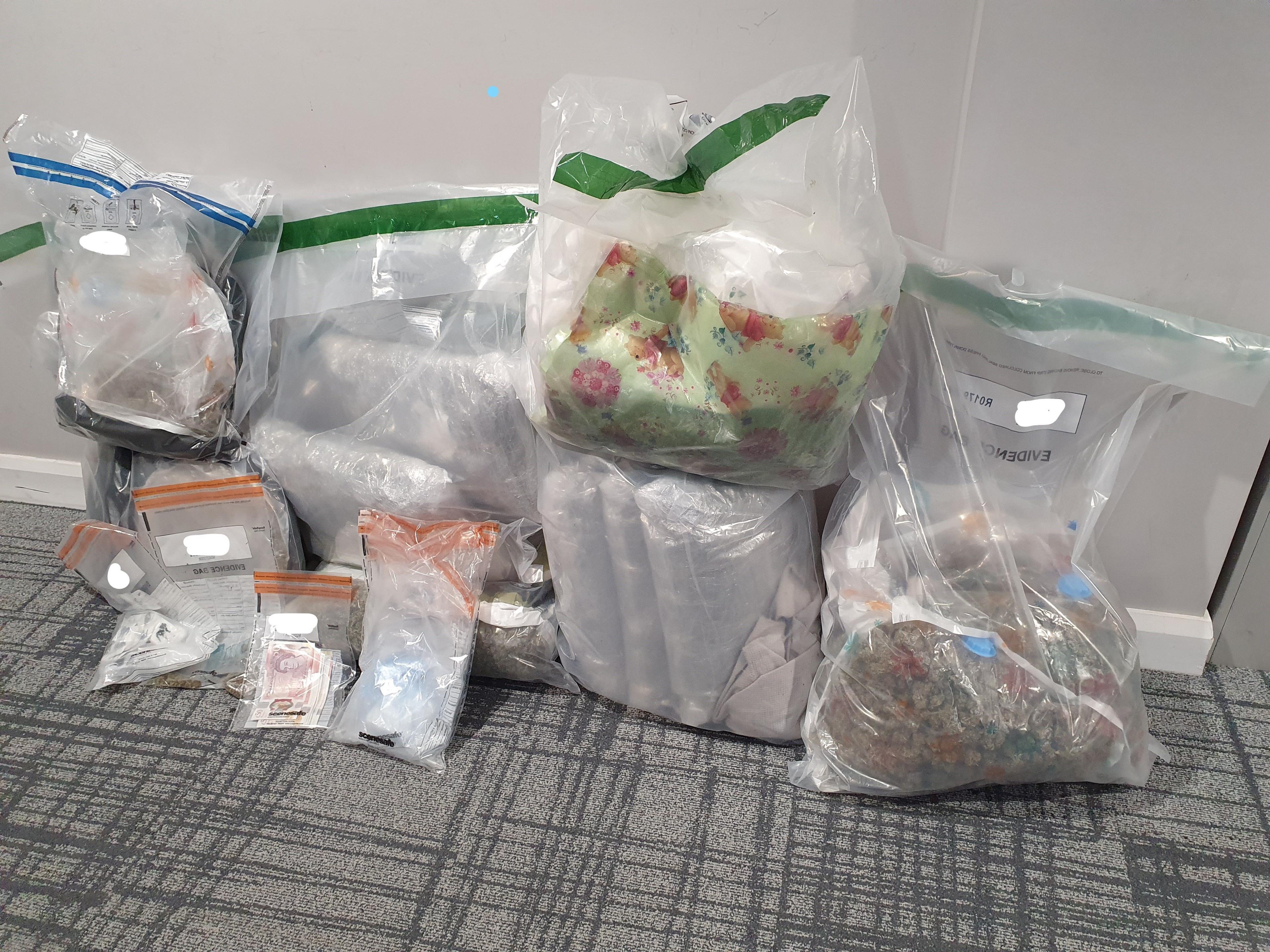 Drugs seized by police