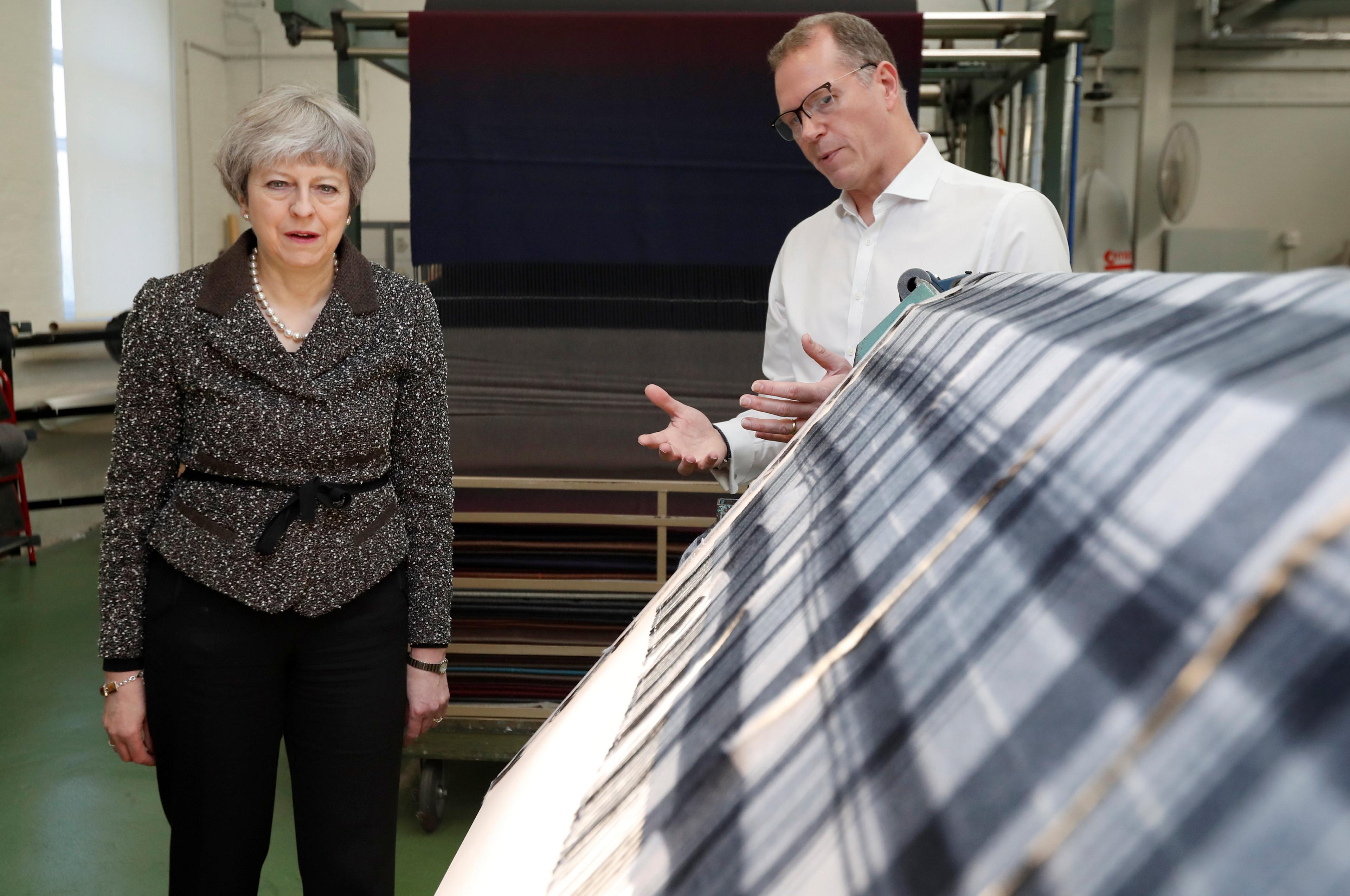 Theresa May visits Alex Begg