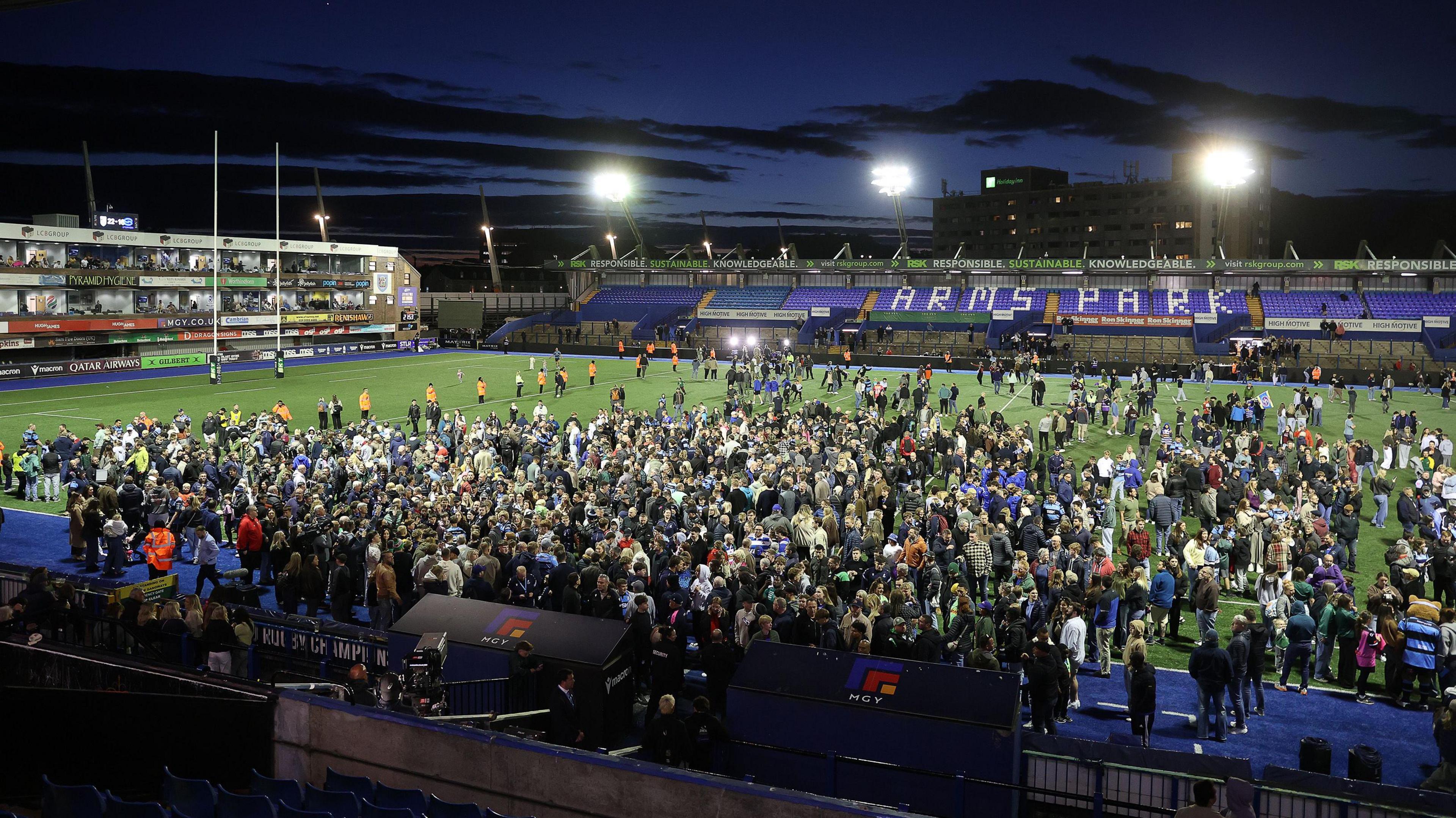 Cardiff play their home matches at the Arms Park