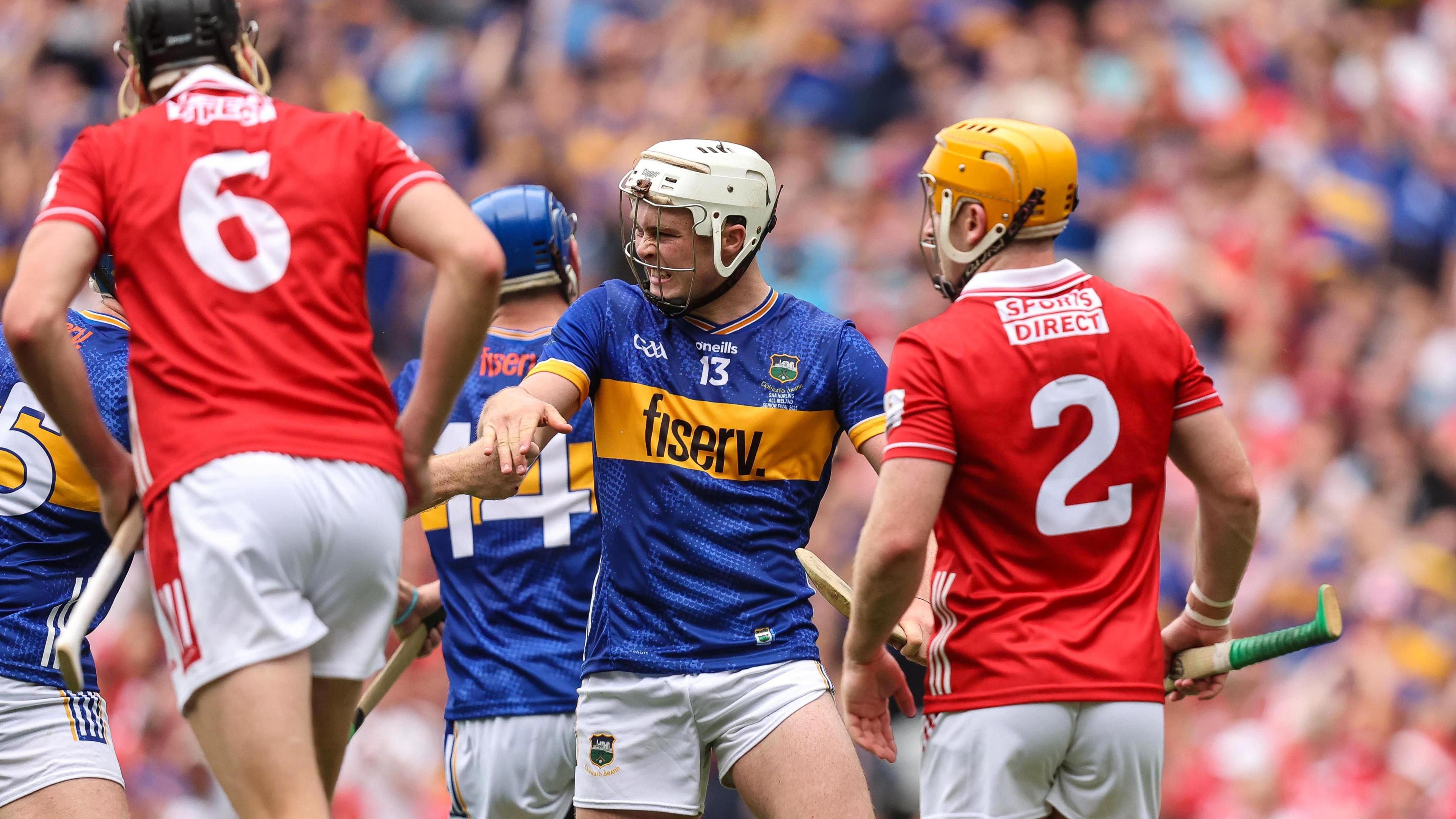 Darragh McCarthy scores a goal