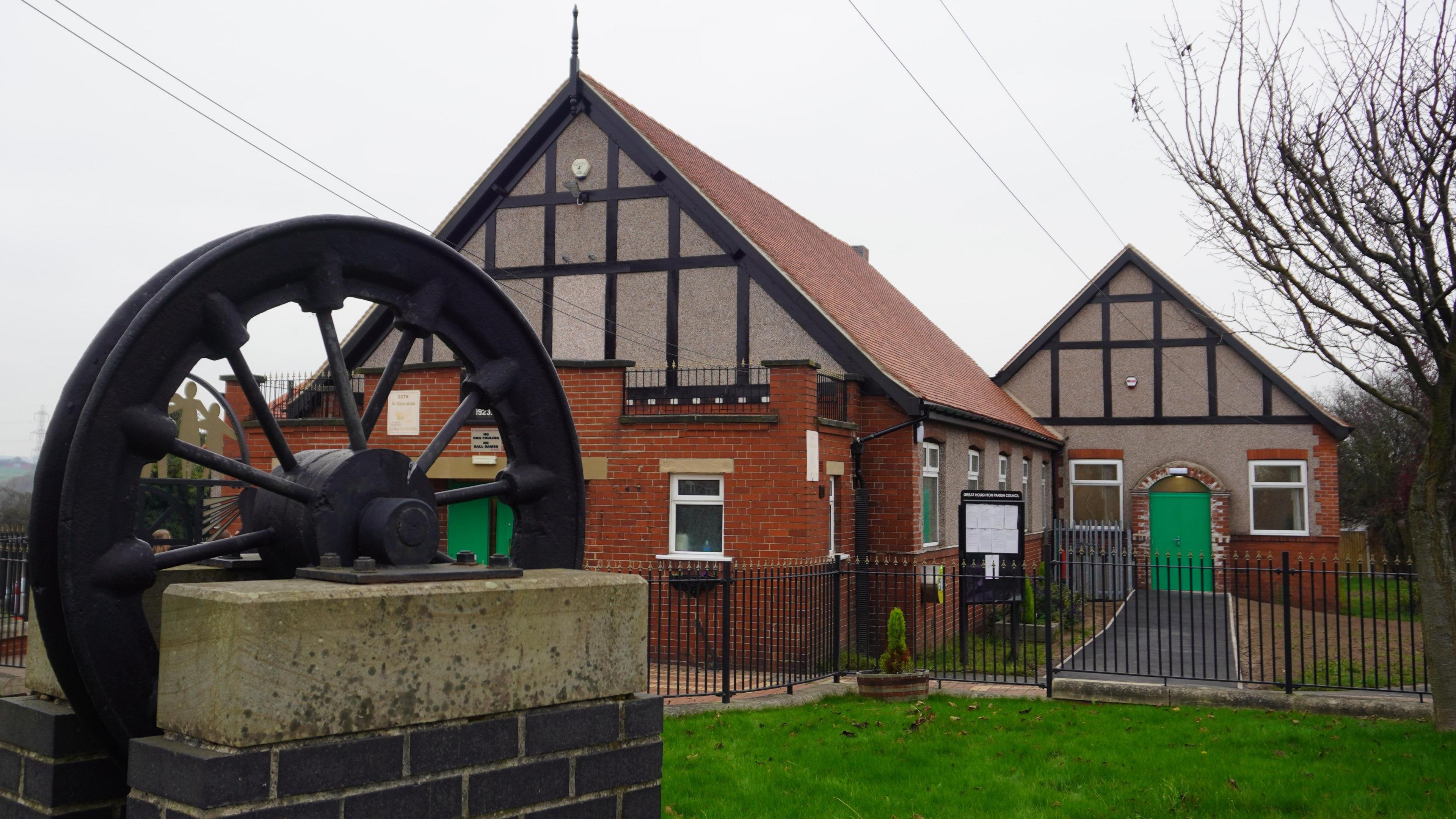 An exterior shot of Great Houghton Miners' Welfare Hall after the refurbishments.