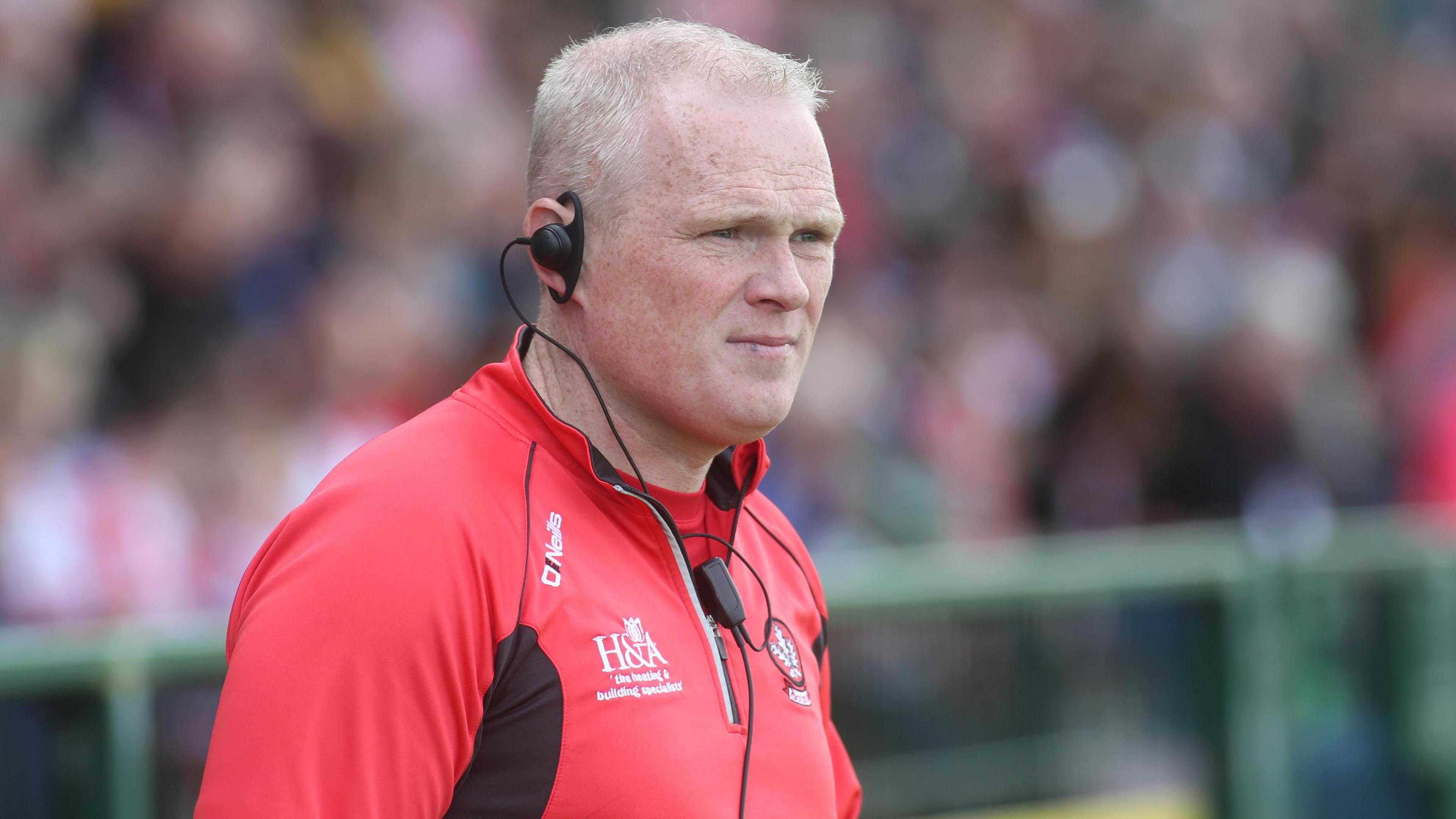 Damian McErlain watches on as the Derry senior football manager in 2019.