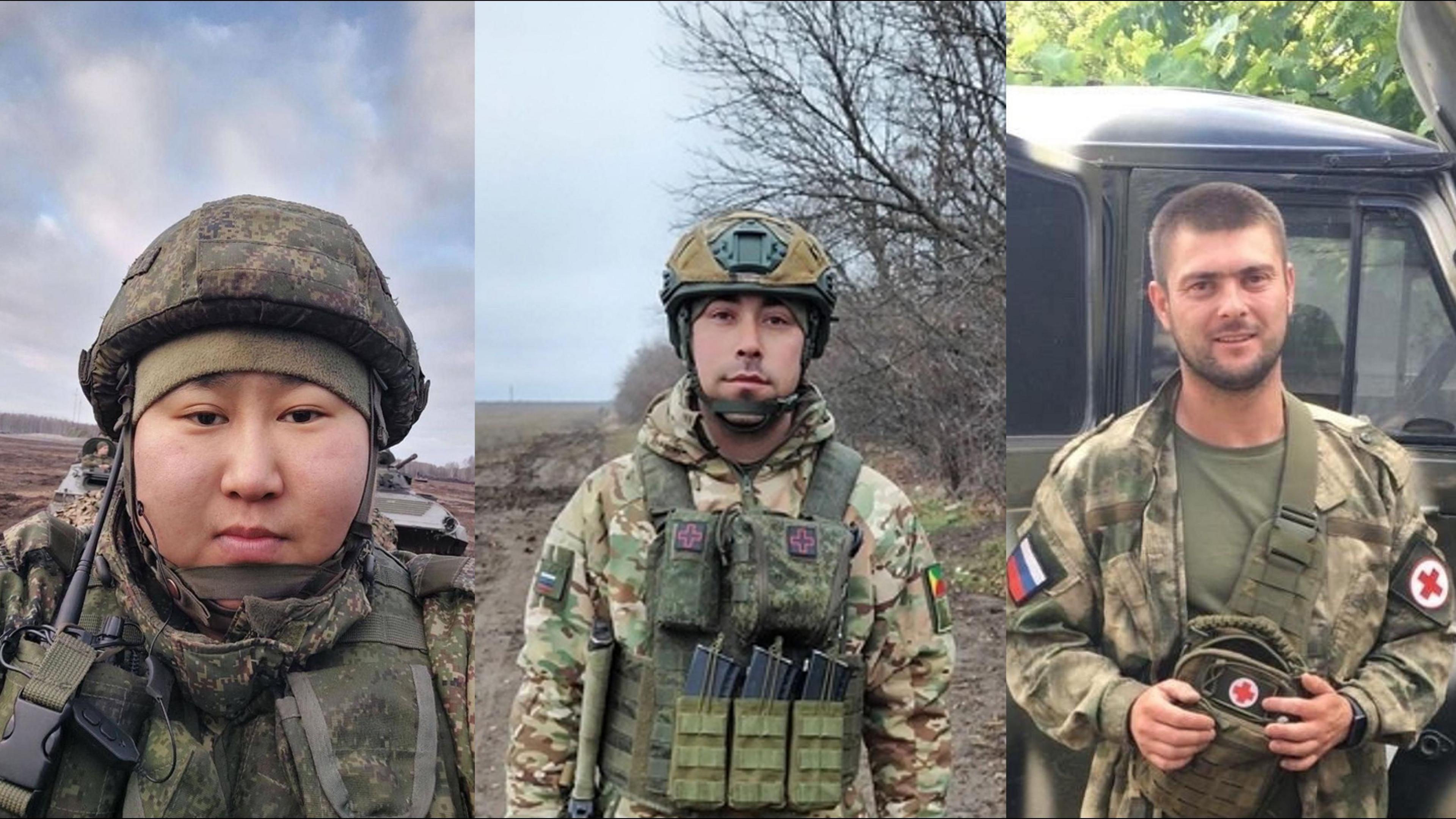 Three Russian soldiers killed in Ukraine wearing their fatigues