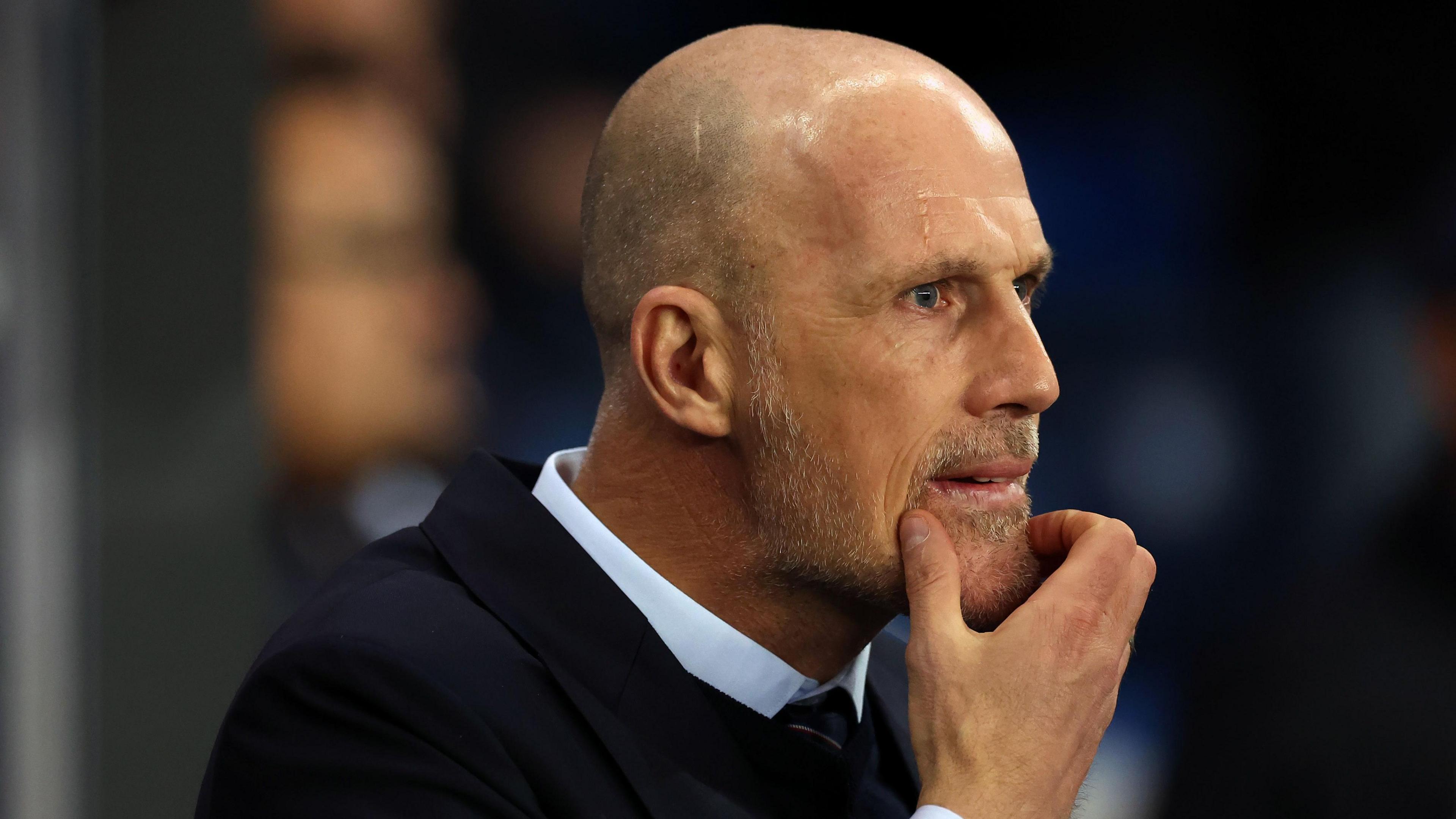 A close-up of Philippe Clement