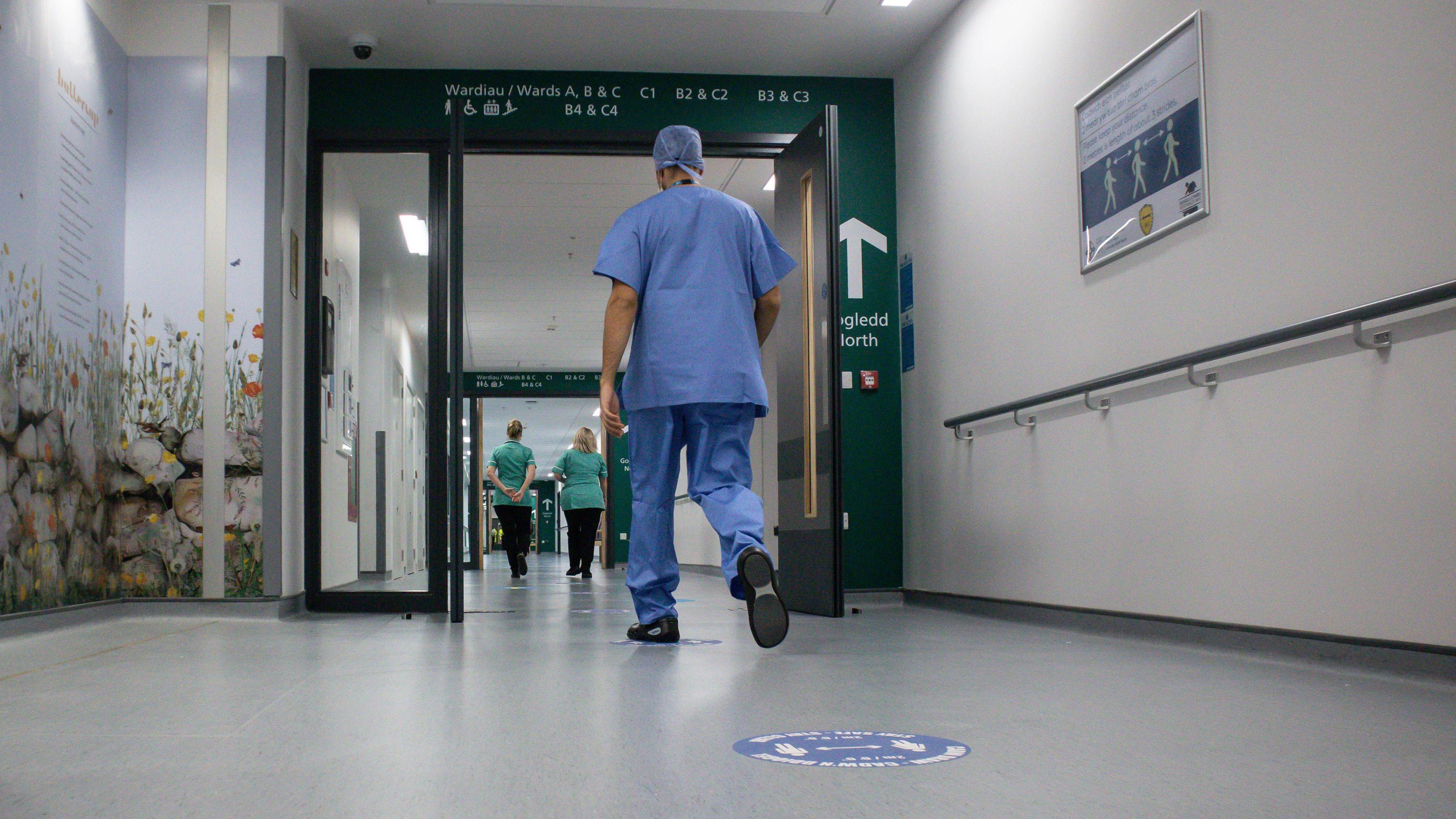 Picture of staff at Grange University Hospital in Cwmbran 