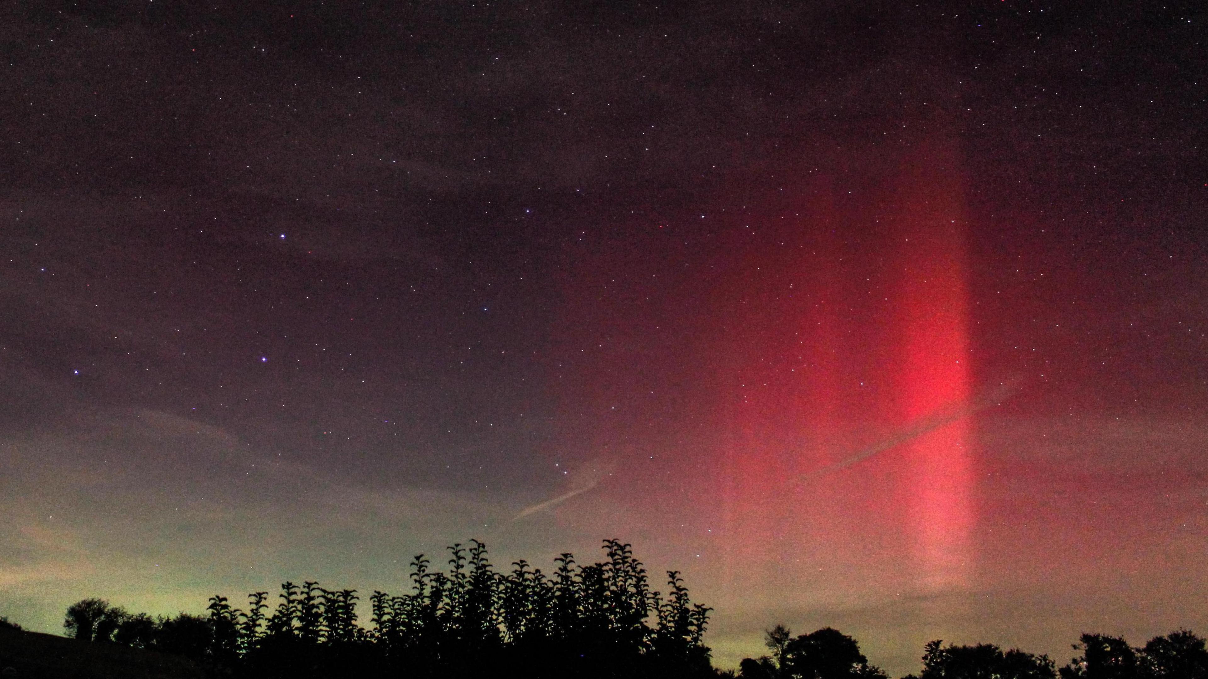 The northern lights in Tackley