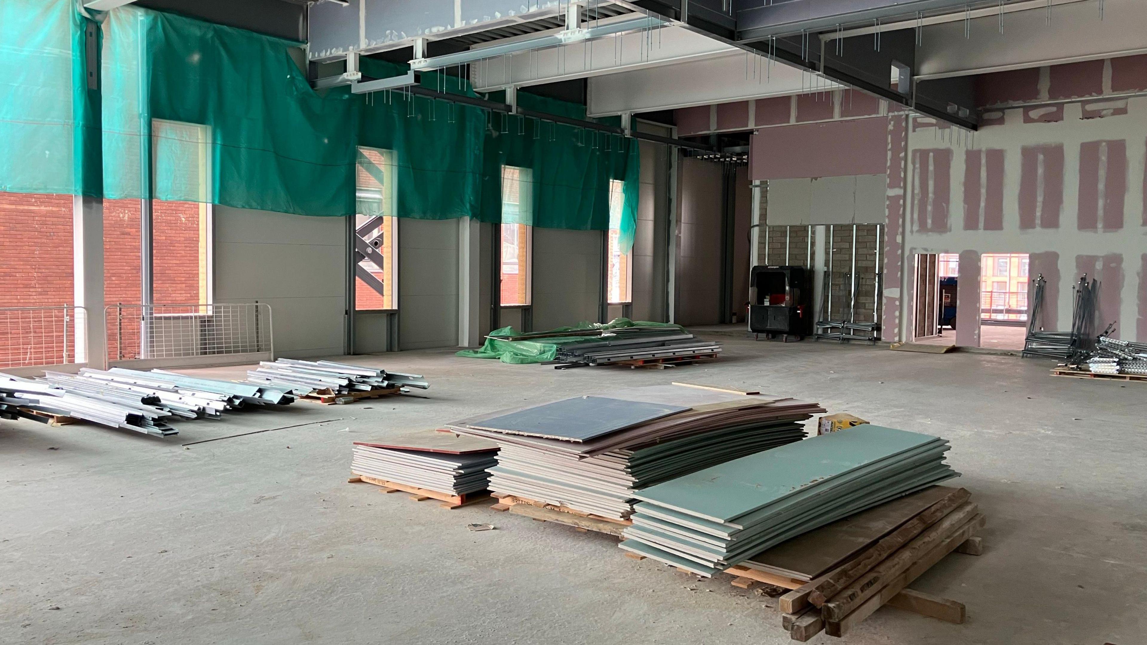 An interior view of Becketwell Arena