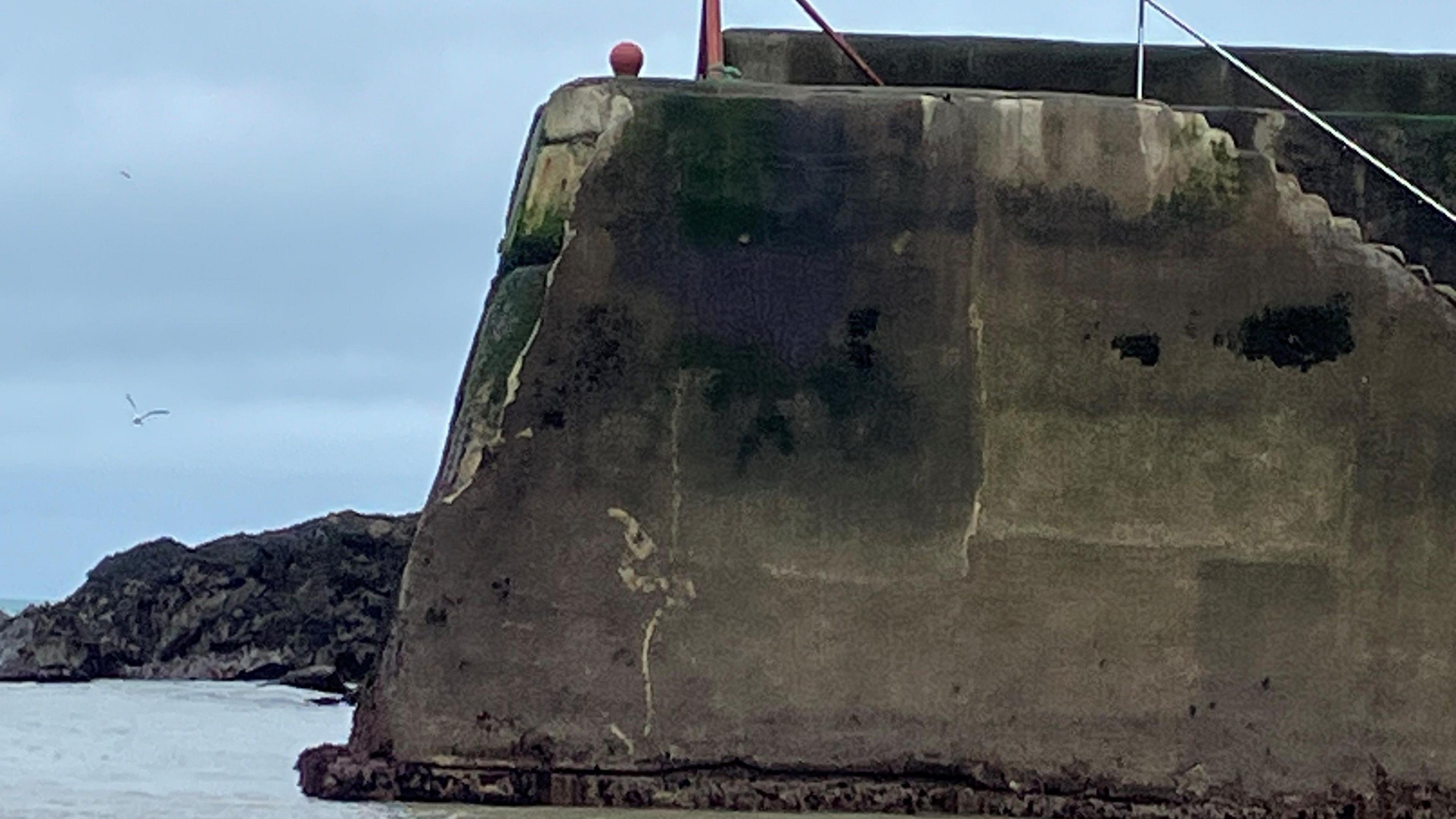 Breakwater in Port Isaac