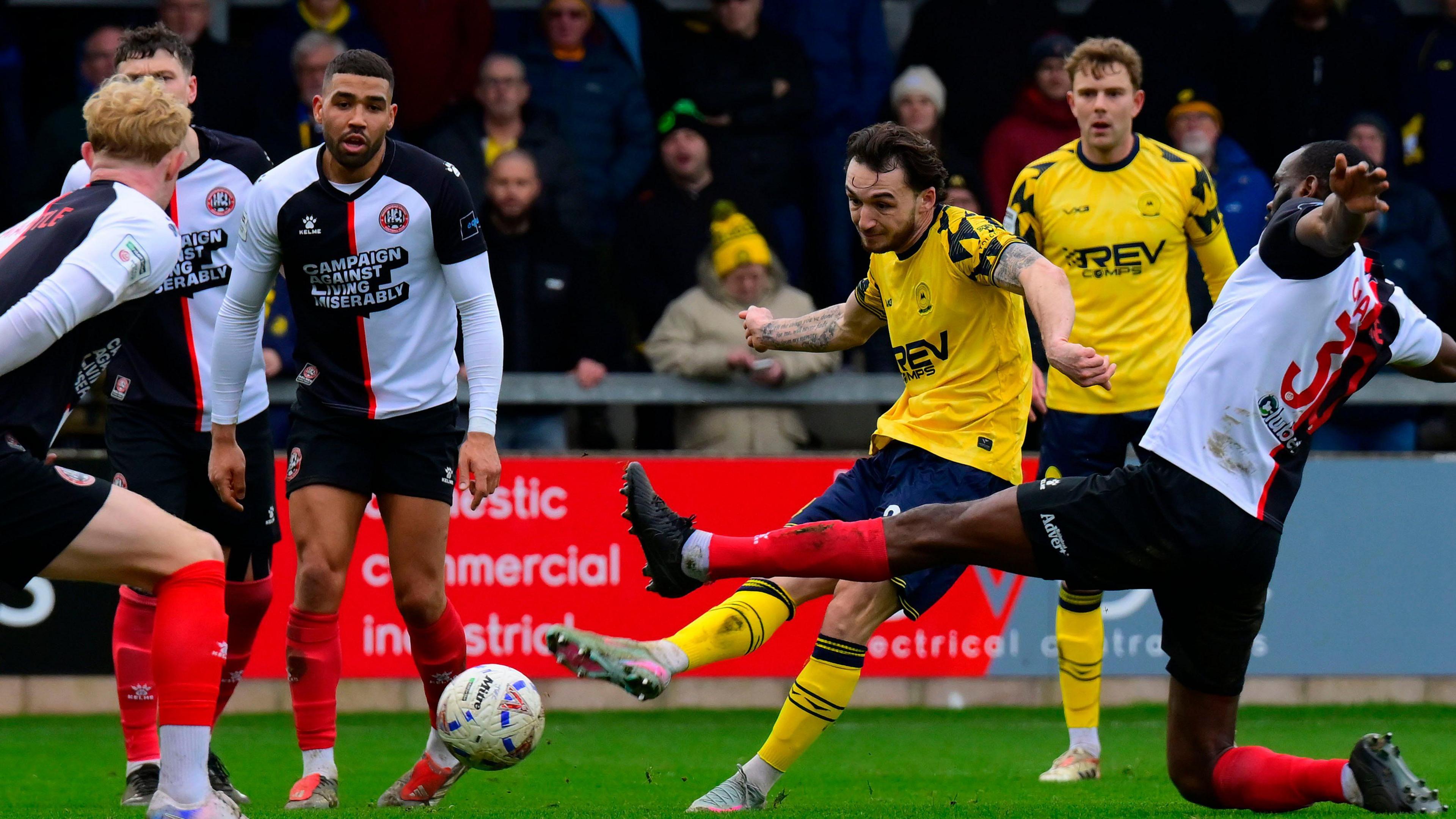 Action from Torquay United v Maidenhead 