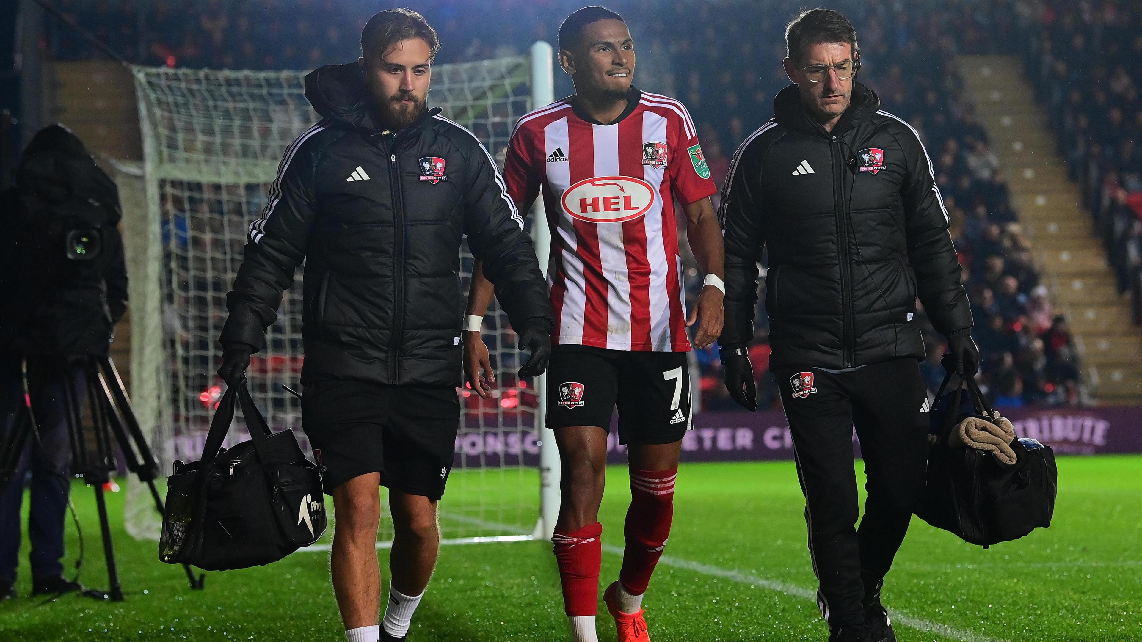 Demetri Mitchell limps off against Middlesbrough