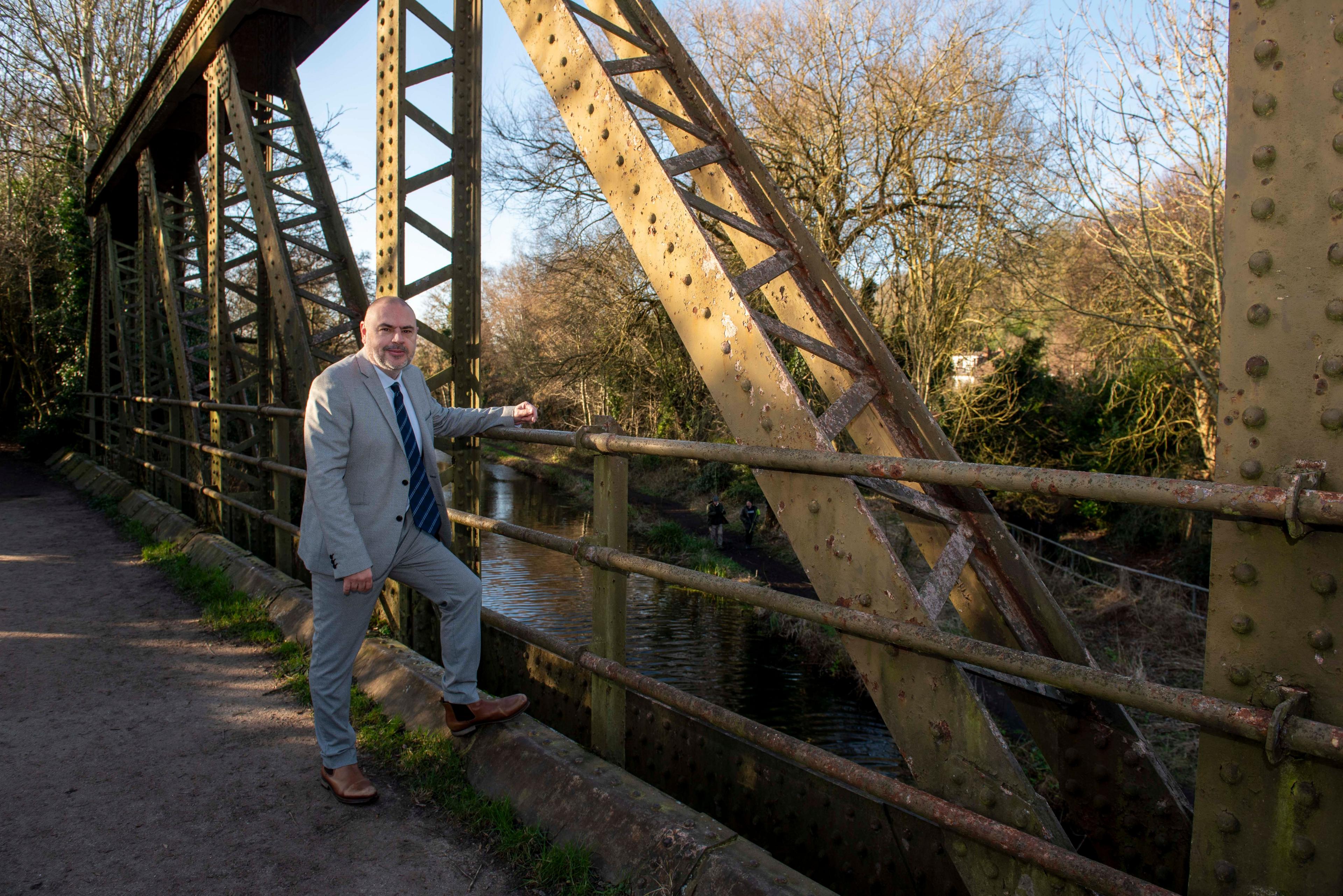 Councillor Craig Collingwood at Smestow Valley Local Nature Reserve