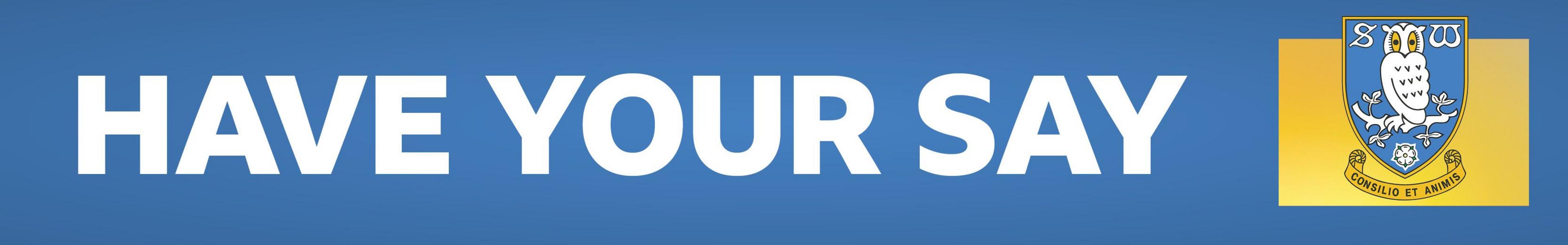 BBC Sport's "have your say" banner with the Sheffield Wednesday badge on the right hand side.