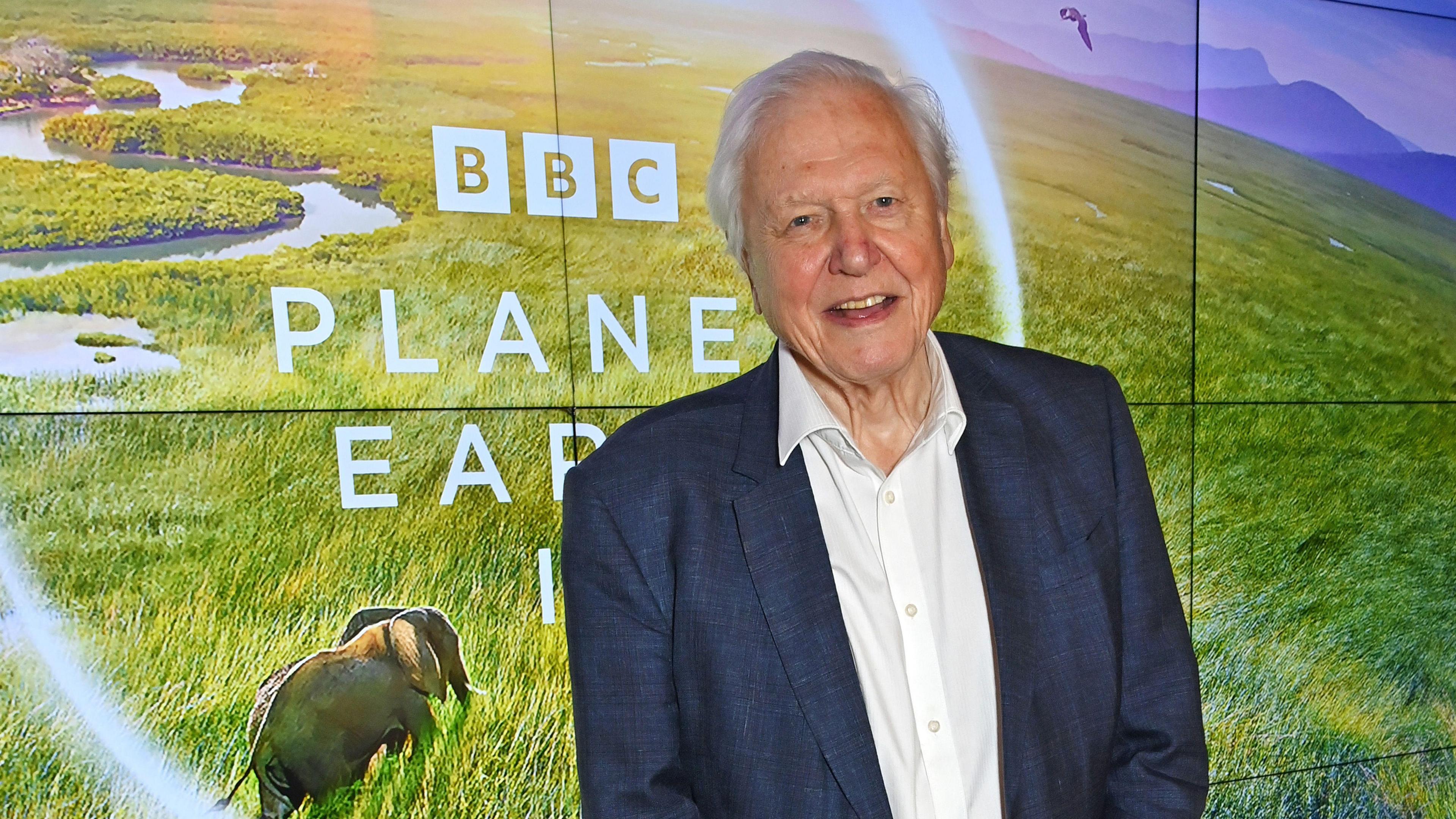Sir David Attenborough at a premiere