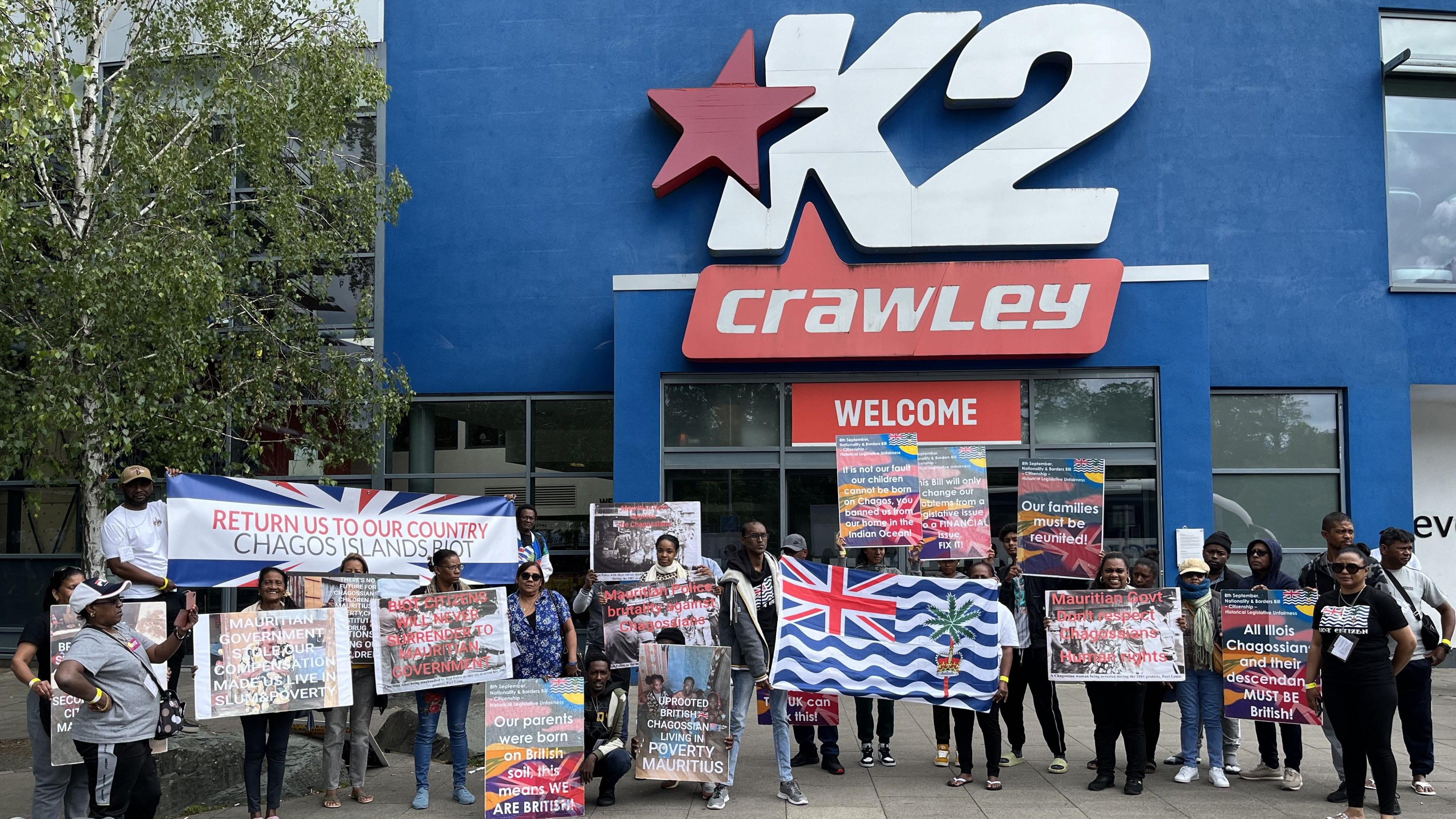 Chagossians at the K2 Leisure Centre