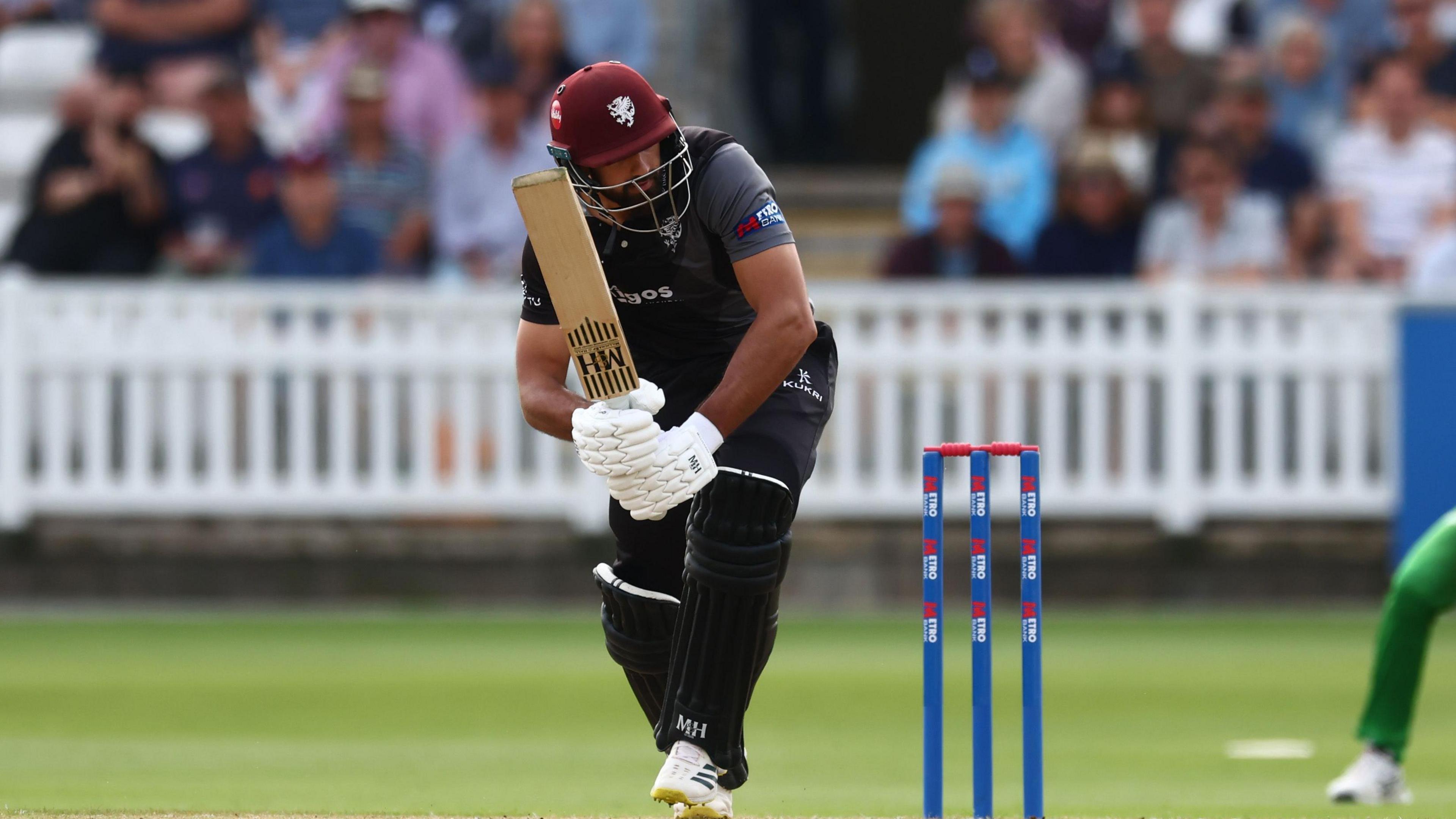 Somerset's Andy Umeed adds more runs on the leg side