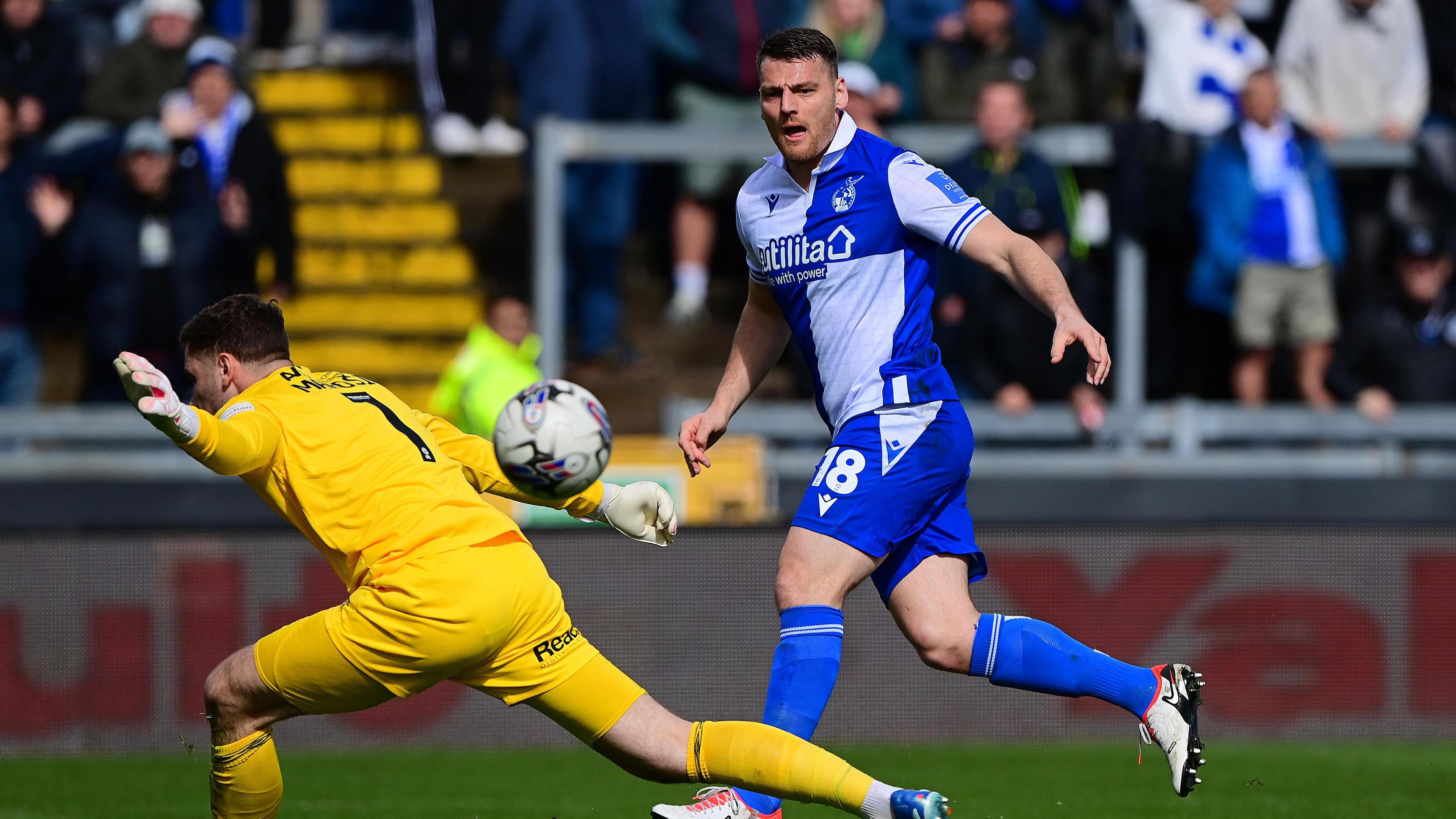 Chris Martin scores for Bristol Rovers