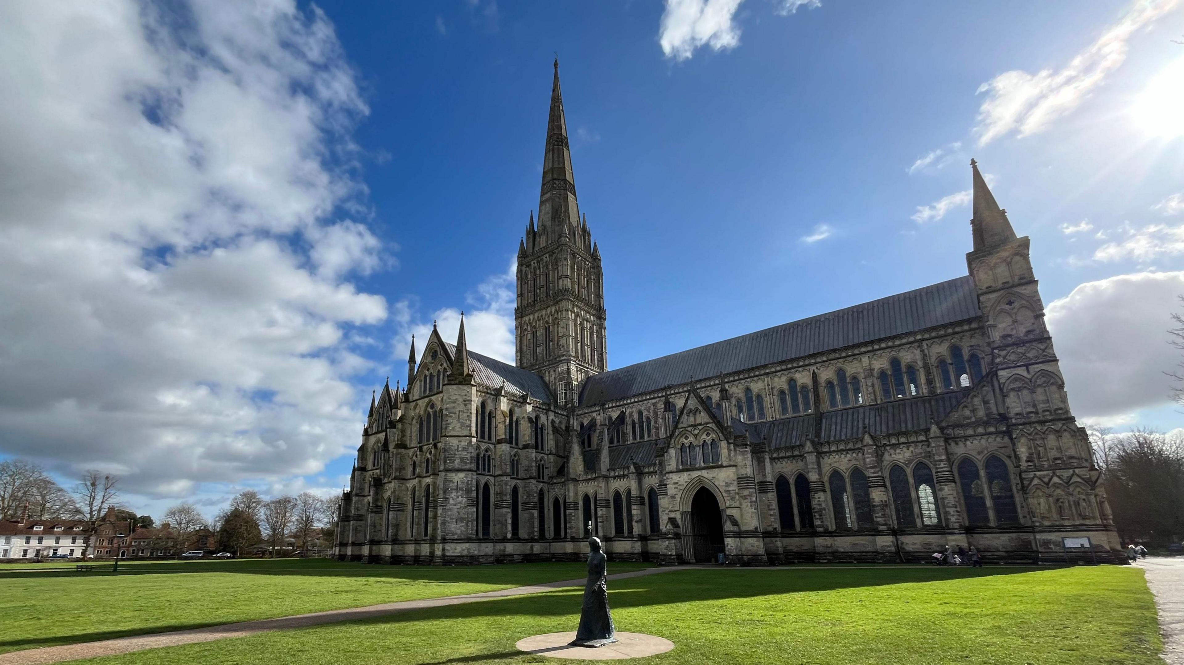 Salisbury Cathedral's building programme was on during the 1200s, which is when the manuscript was also created there.