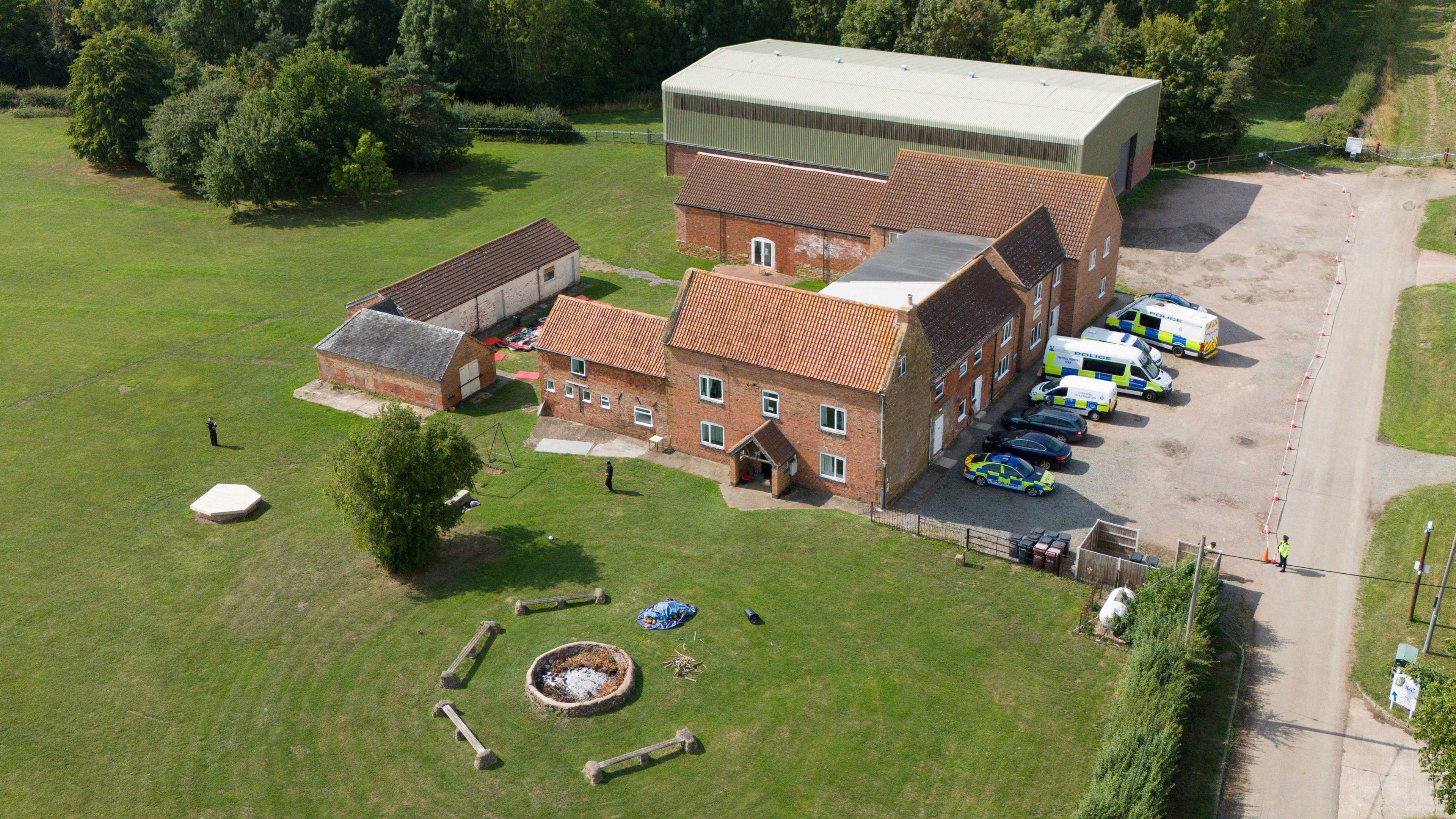 A general view of the scene in Stathern, Leicestershire, on 31 July