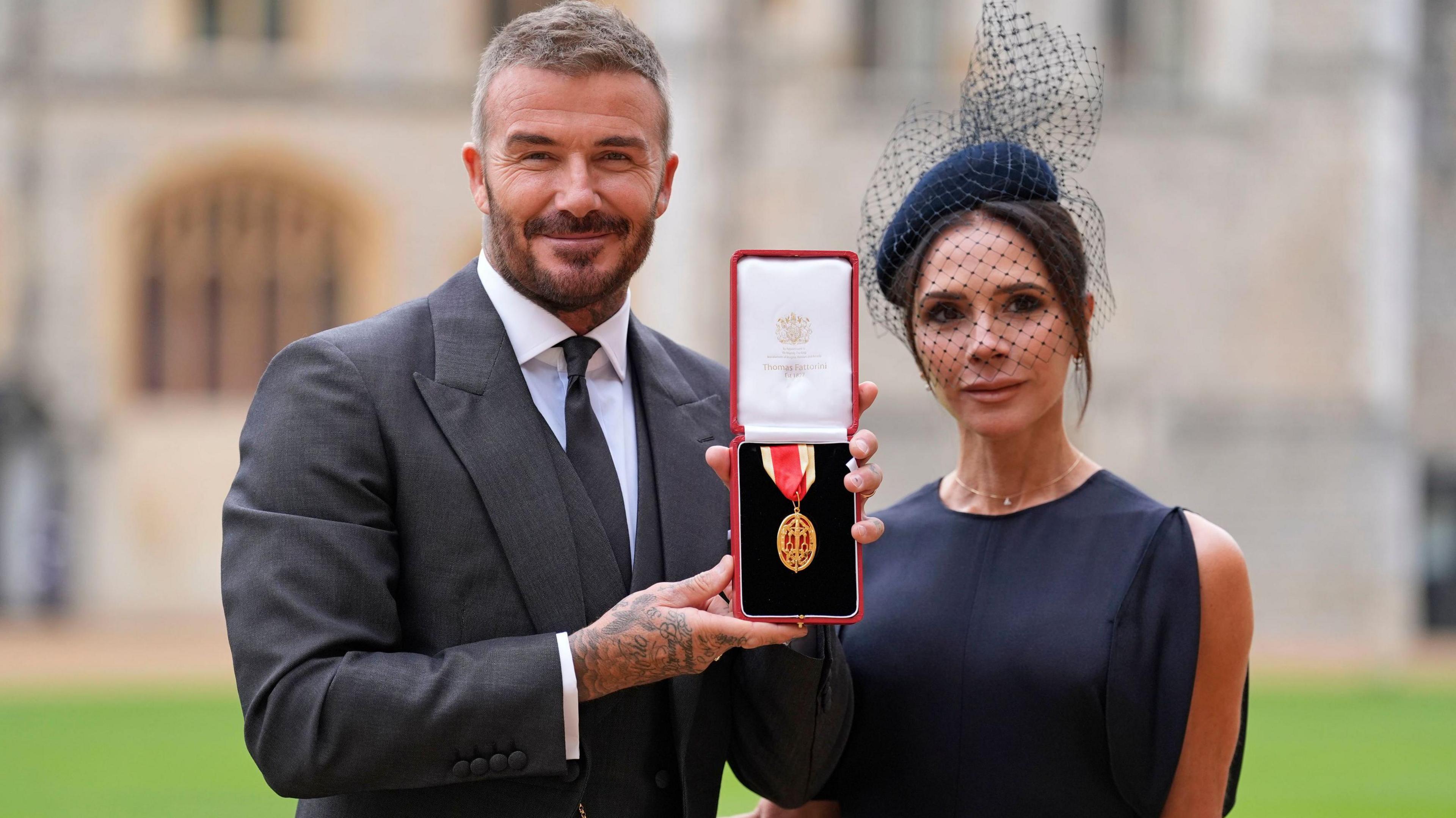 David Beckham and his wife Victoria Beckham