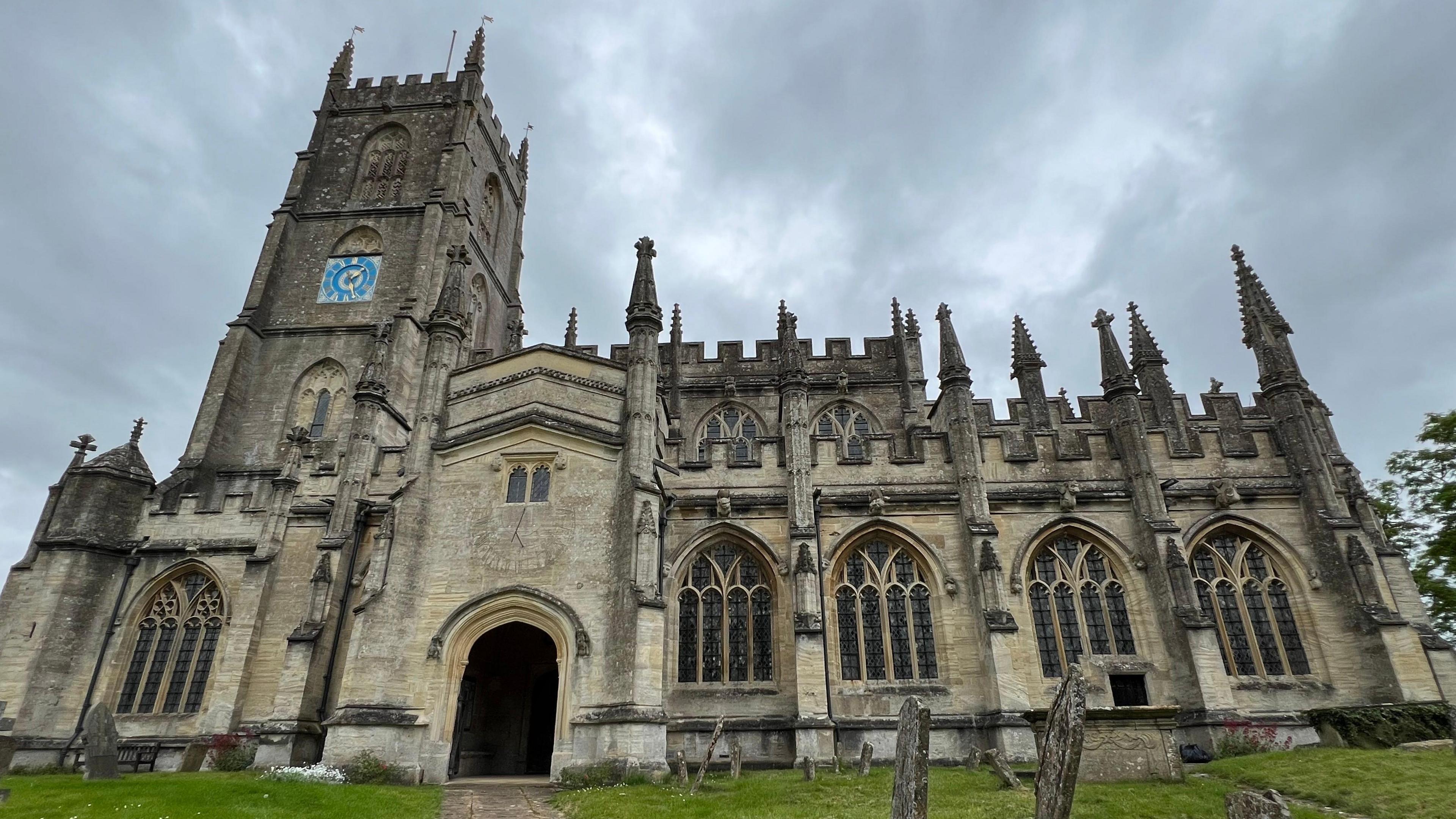 Church with grey sky