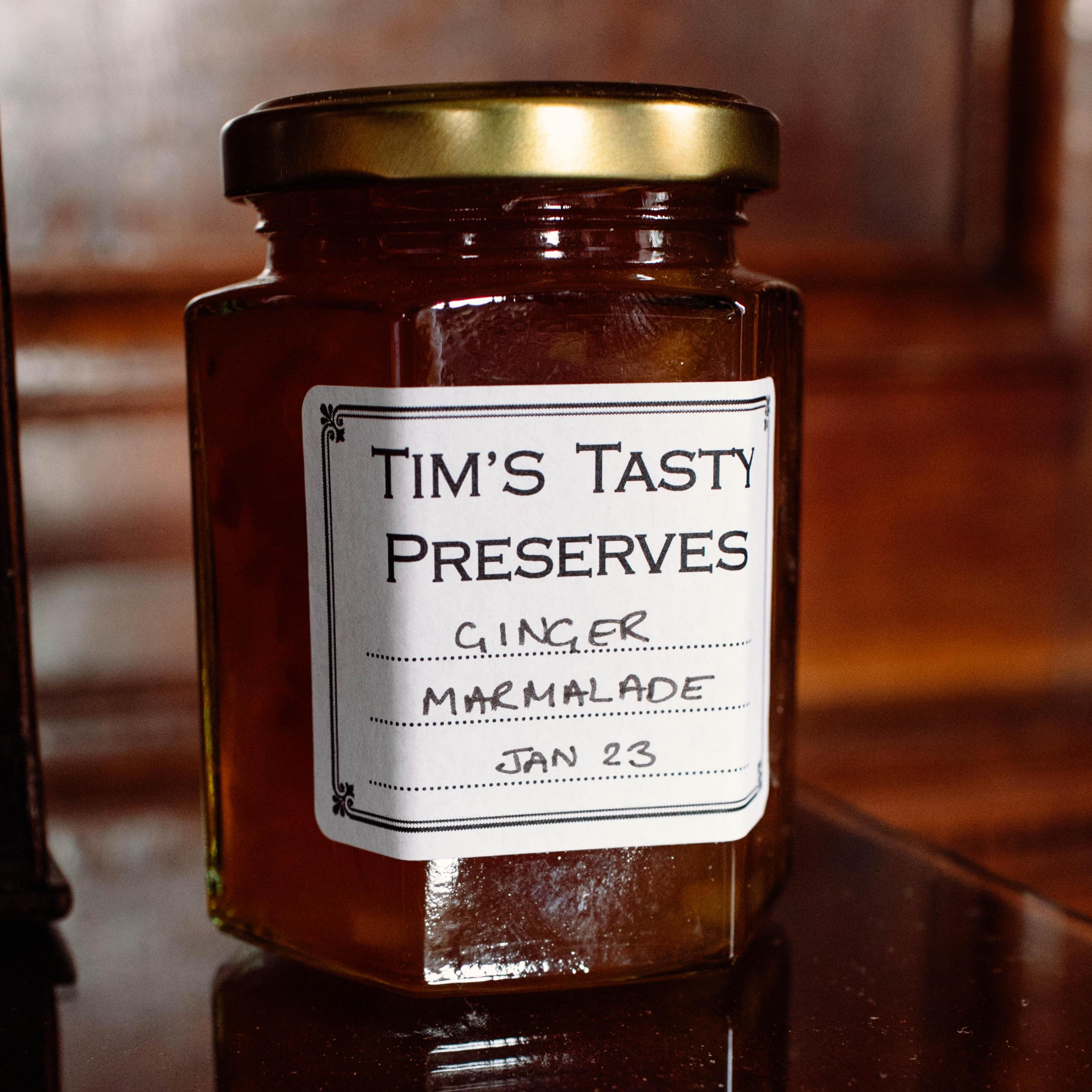 Jar of winning ginger marmalade