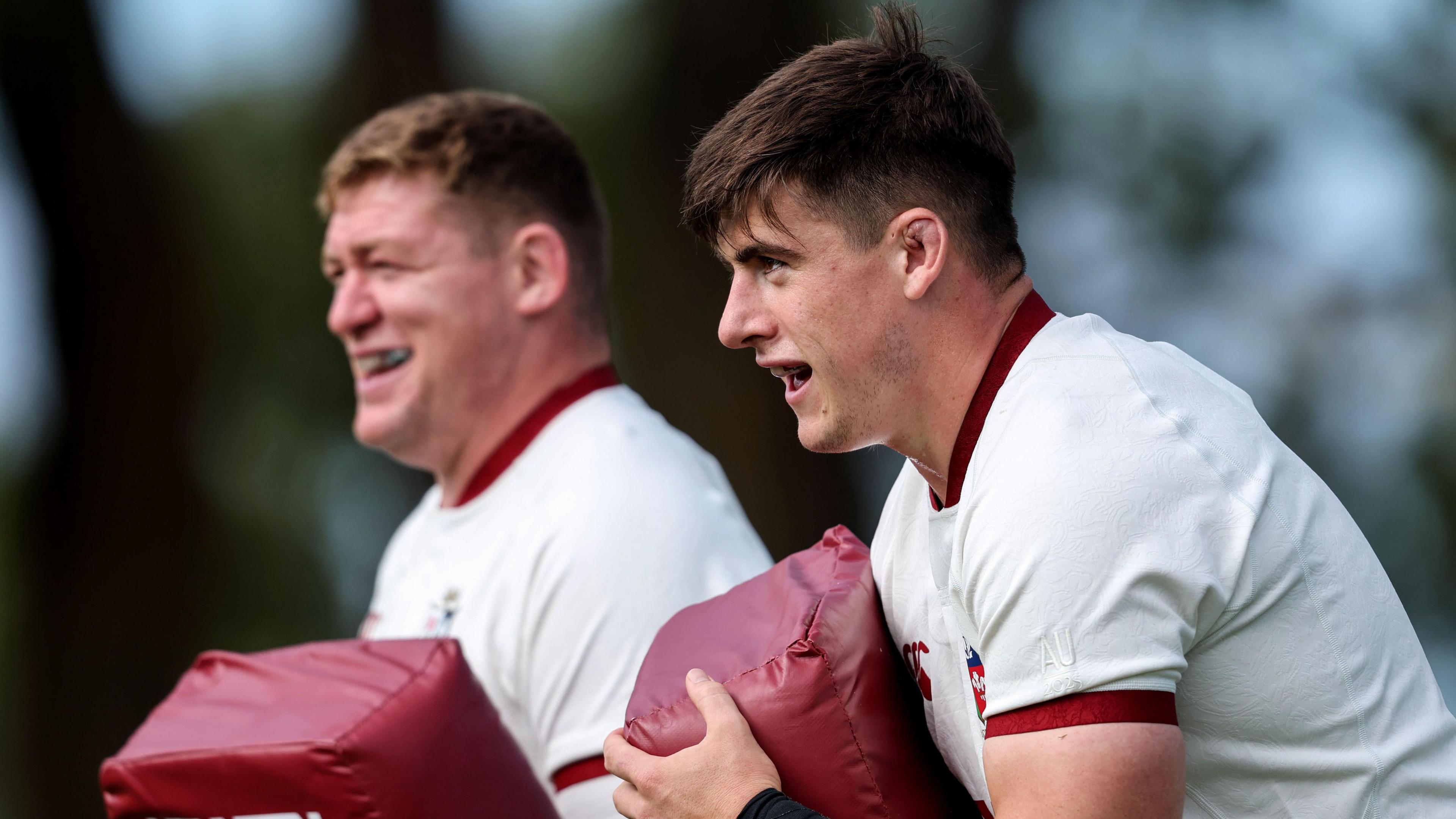 Tadhg Furlong and Dan Sheehan in British and Irish Lions training